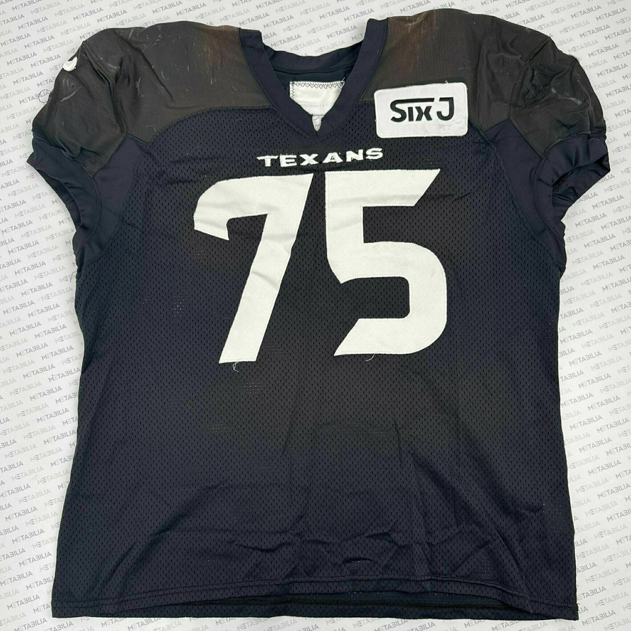 #75 Laken Tomlinson Navy Blue Practice-Worn Jersey