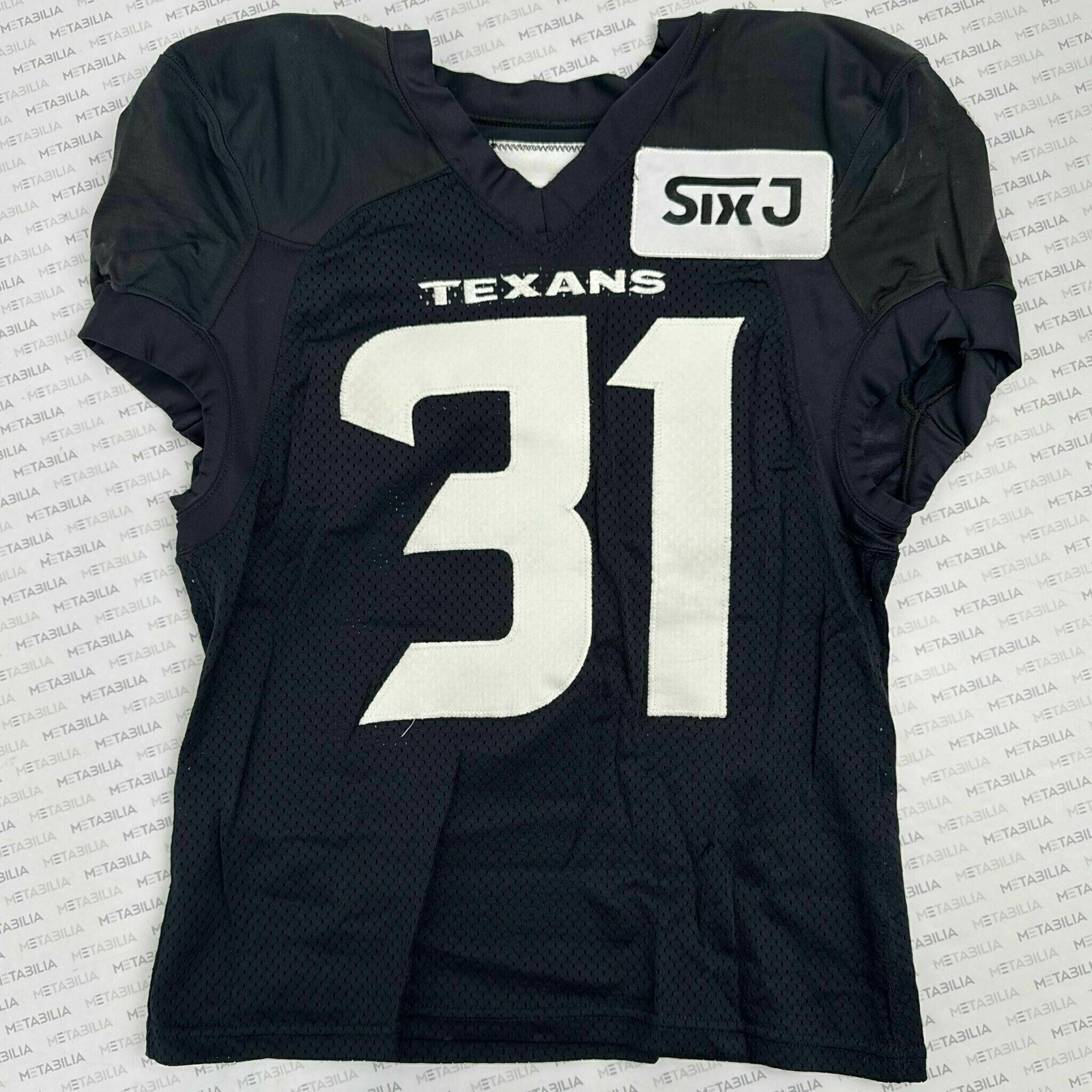 #31 Dameon Pierce Navy Blue Practice-Worn Jersey