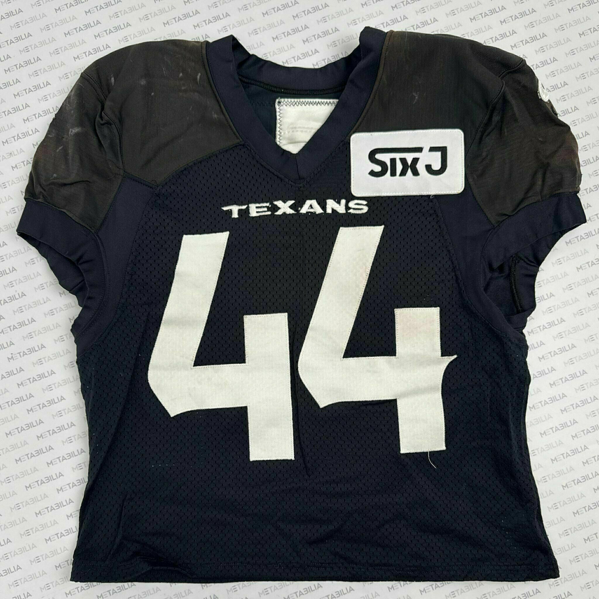 #44 British Brooks Navy Blue Practice-Worn Jersey