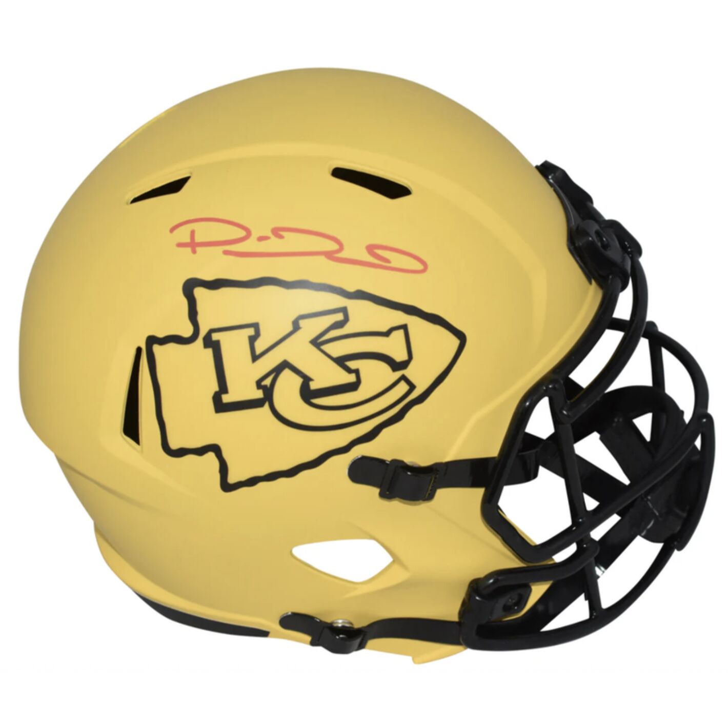 Patrick Mahomes Autographed Kansas City Chiefs 'RAVE' Full Size Helmet Beckett