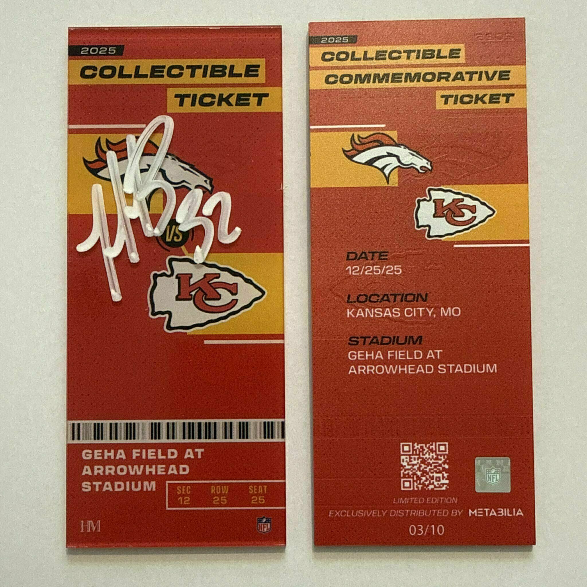 Nick Bolton Signed Commemorative Ticket - Wk17 vs Broncos