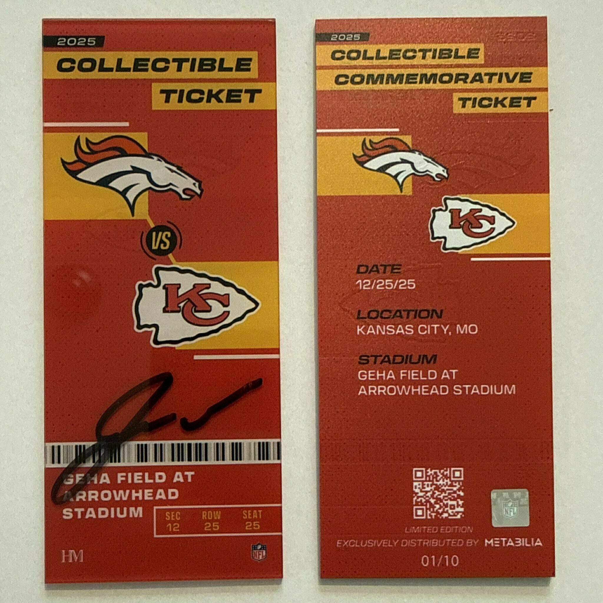 Jared Wiley Signed Commemorative Ticket - Wk17 vs Broncos