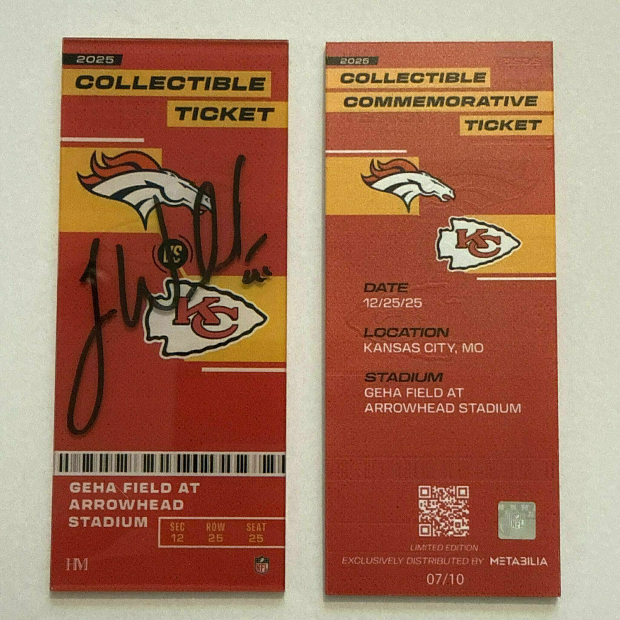 James Winchester Signed Commemorative Ticket - Wk17 vs Broncos