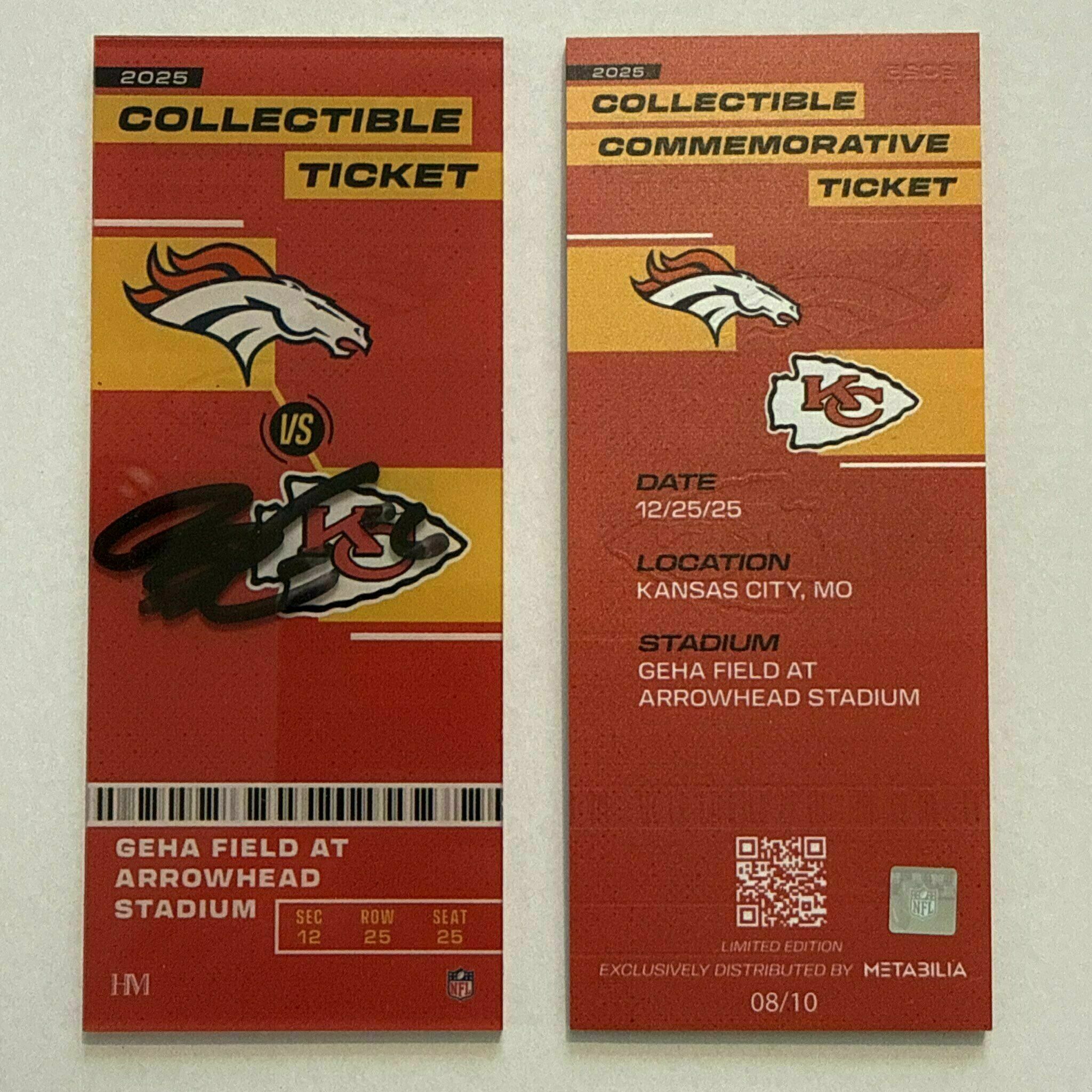 Bryan Cook Signed Commemorative Ticket - Wk17 vs Broncos