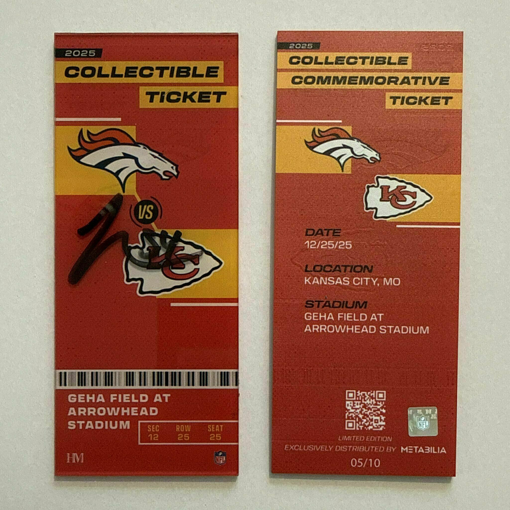 Leo Chenal Signed Commemorative Ticket - Wk17 vs Broncos