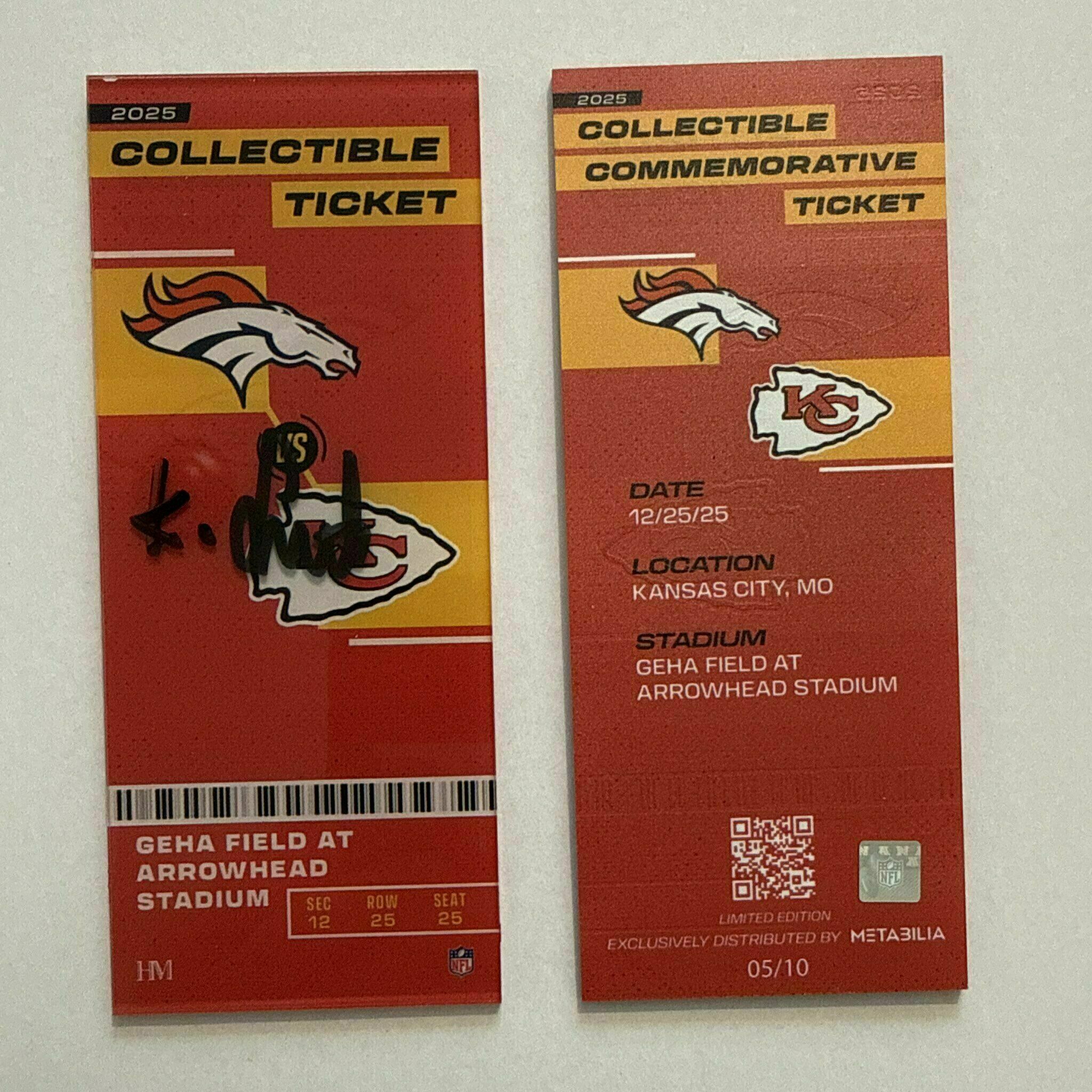 Kingsley Suamataia Signed Commemorative Ticket - Wk17 vs Broncos