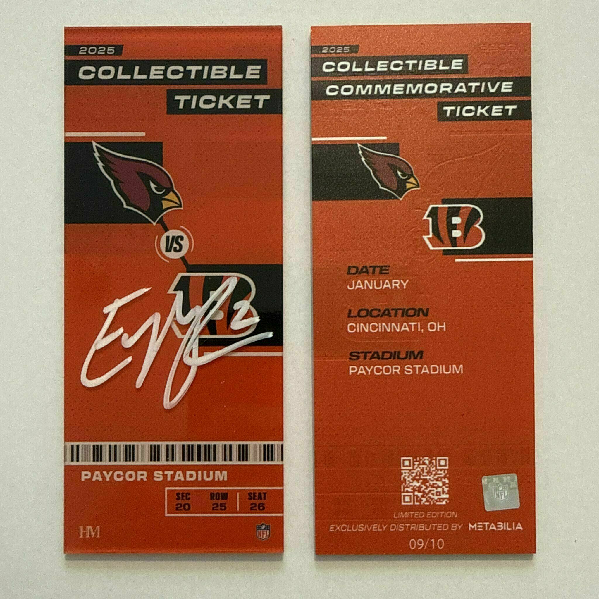 Evan McPherson Signed Commemorative Ticket - Wk17 vs Cardinals