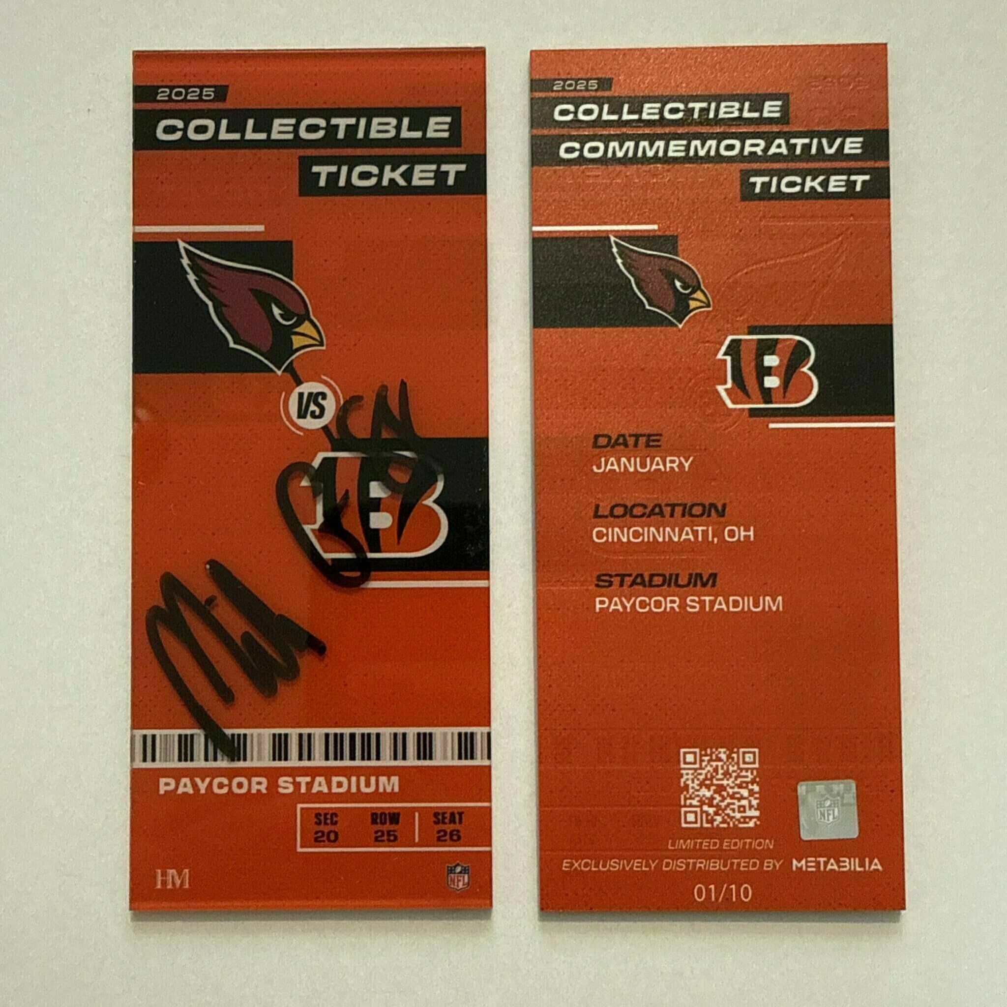 Mike Gesicki Signed Commemorative Ticket - Wk17 vs Cardinals