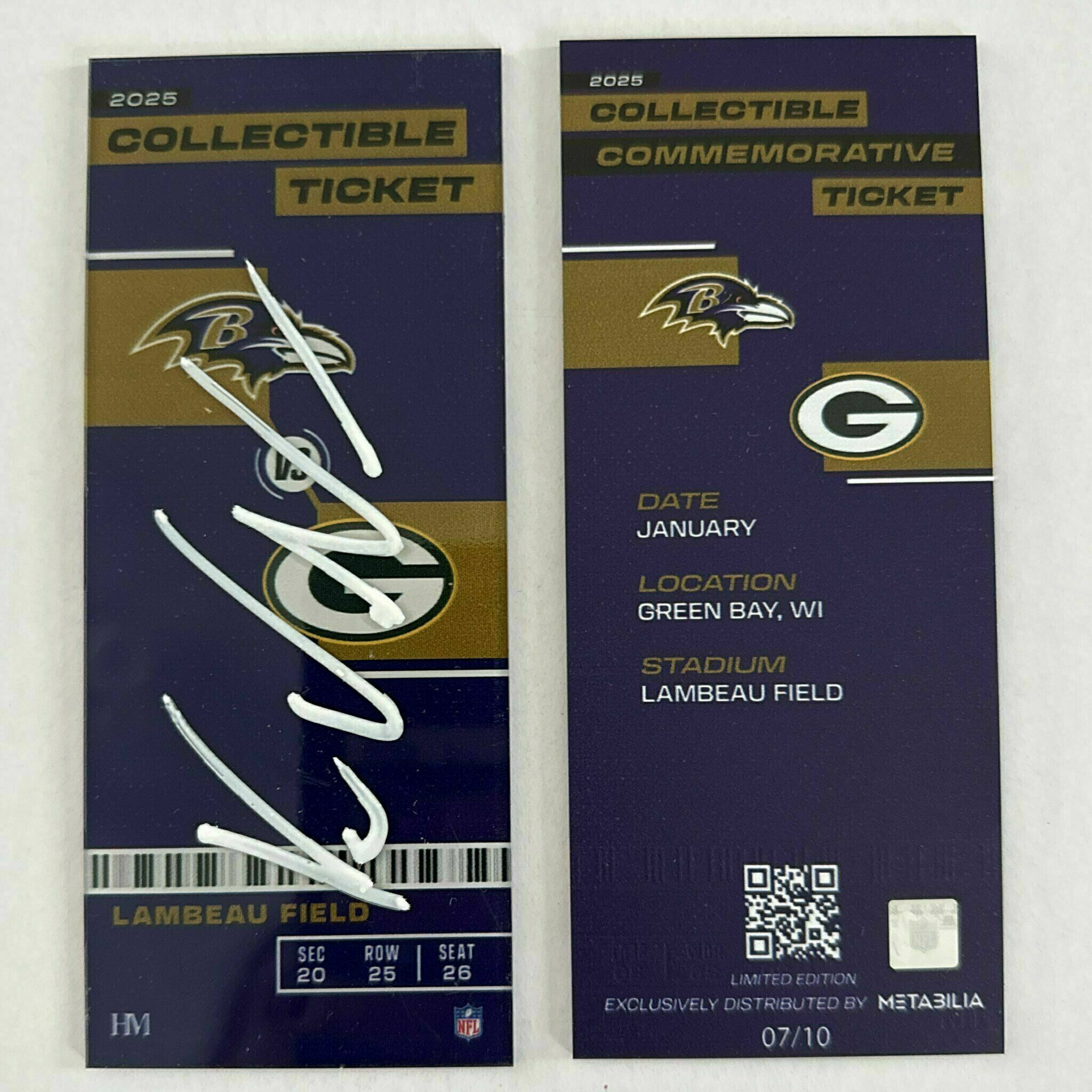 Kyle Van Noy Signed Collectible Ticket - Wk17 vs Packers