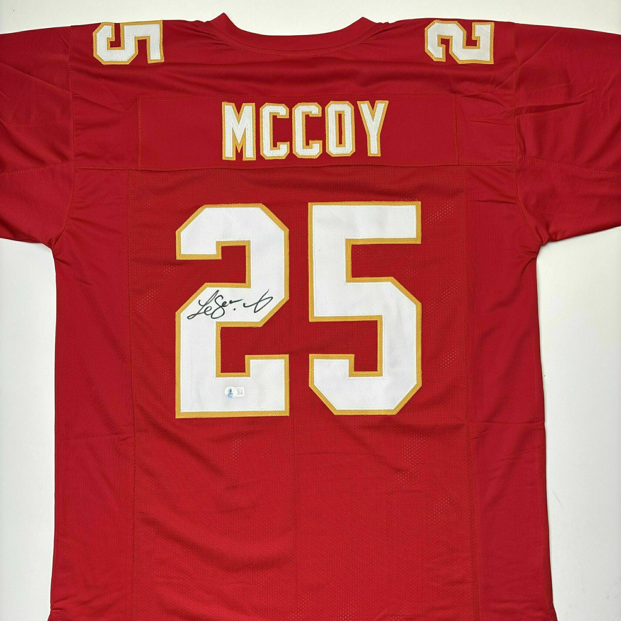 LeSean McCoy Signed Red Custom Jersey