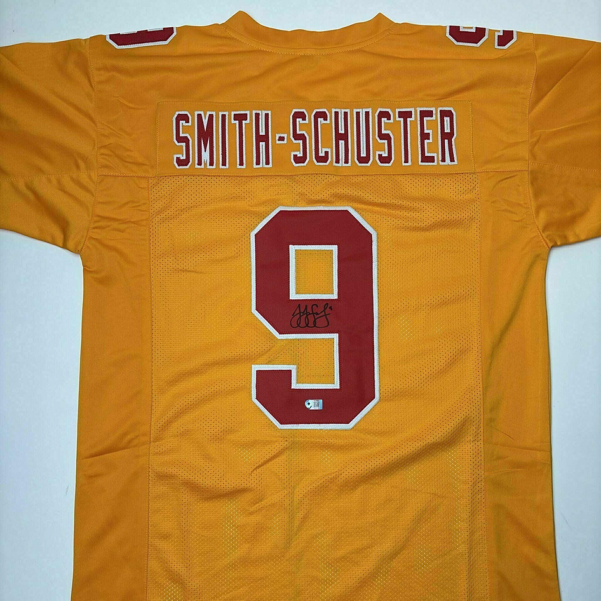 JuJu Smith-Schuster Signed Yellow Custom Jersey