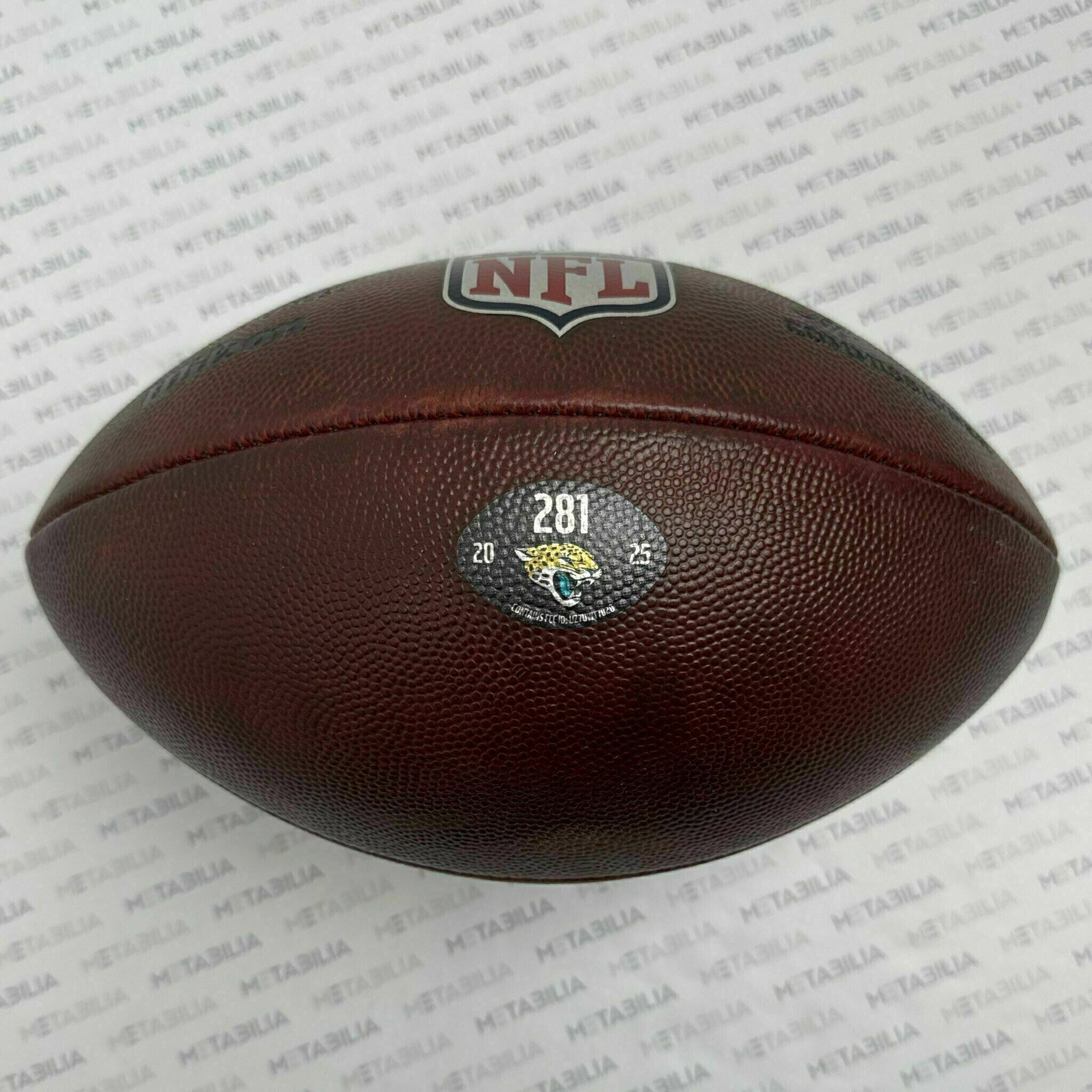 Jaguars Game-Used Ball #281 vs Broncos