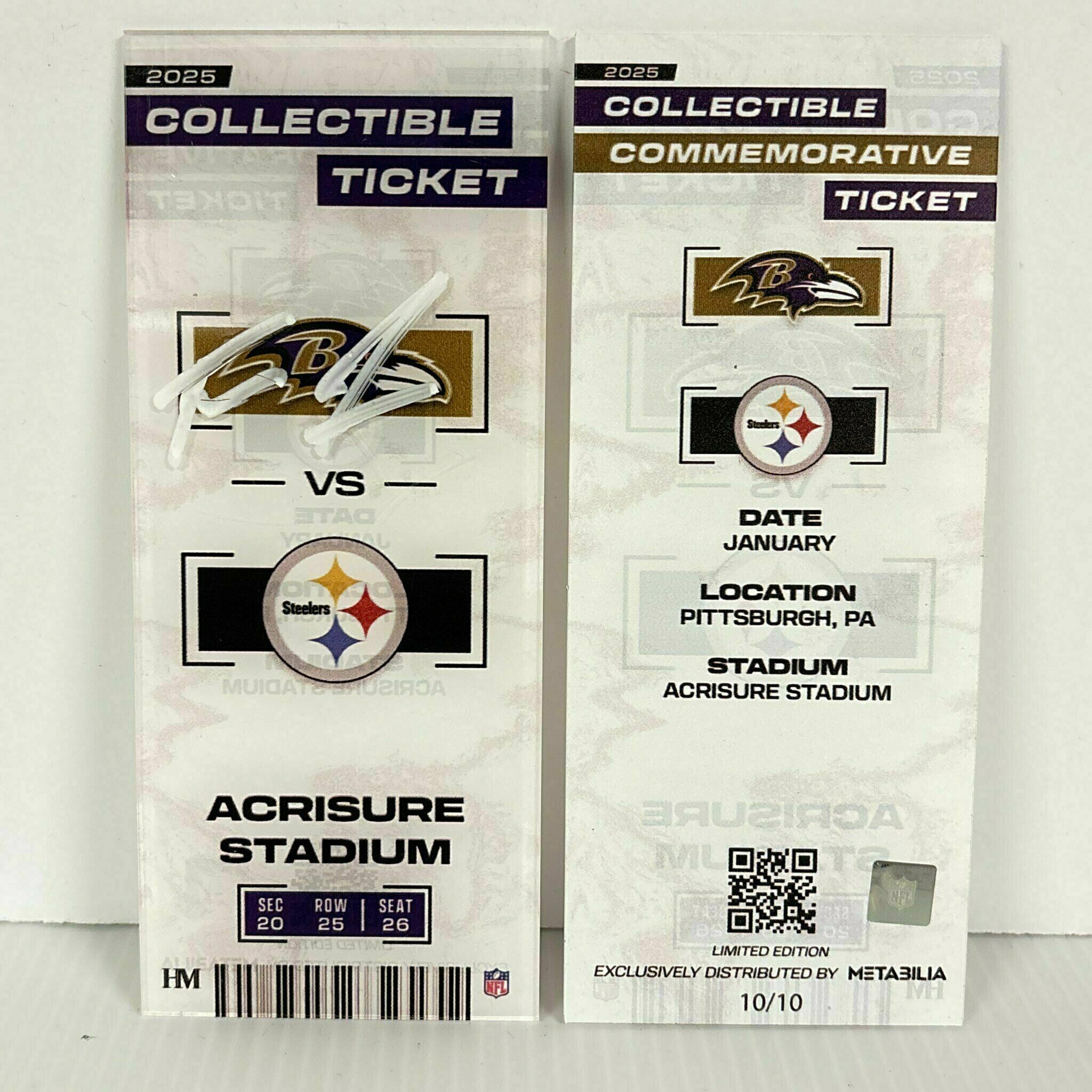 Travis Jones Signed Collectible Ticket - Wk18 vs Steelers