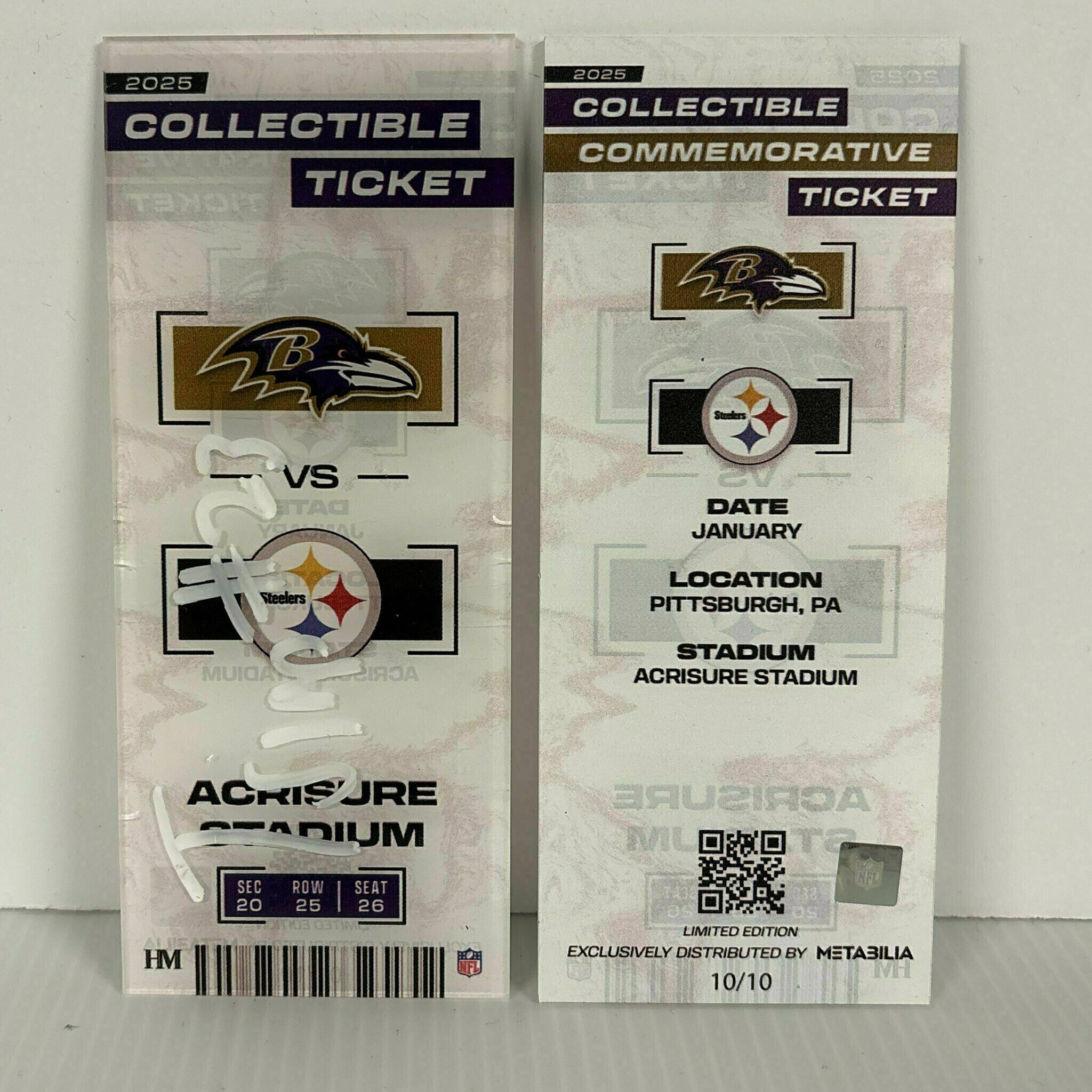 Trenton Simpson Signed Collectible Ticket - Wk18 vs Steelers