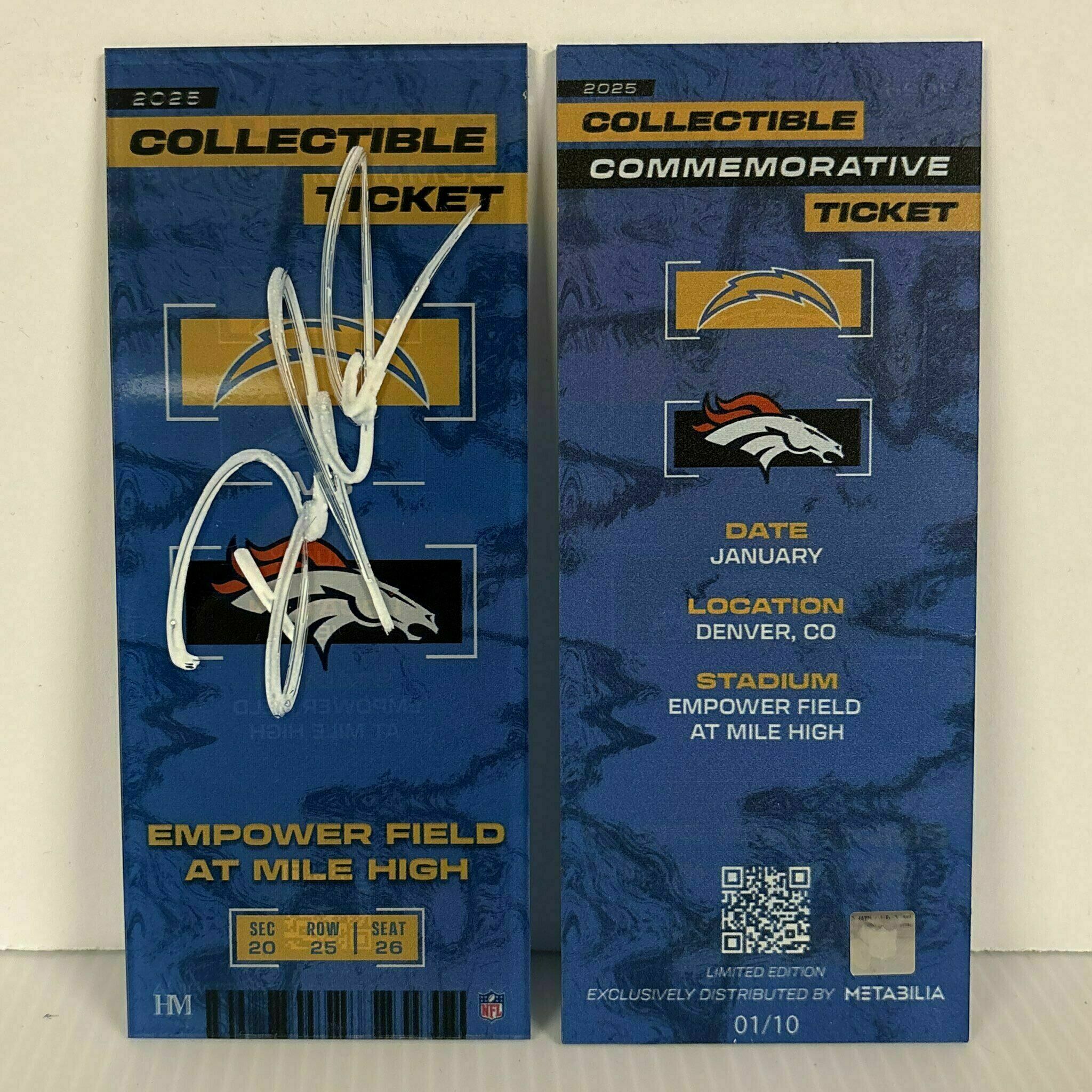 Odafe Oweh Signed Commemorative Ticket - Wk18 vs Broncos