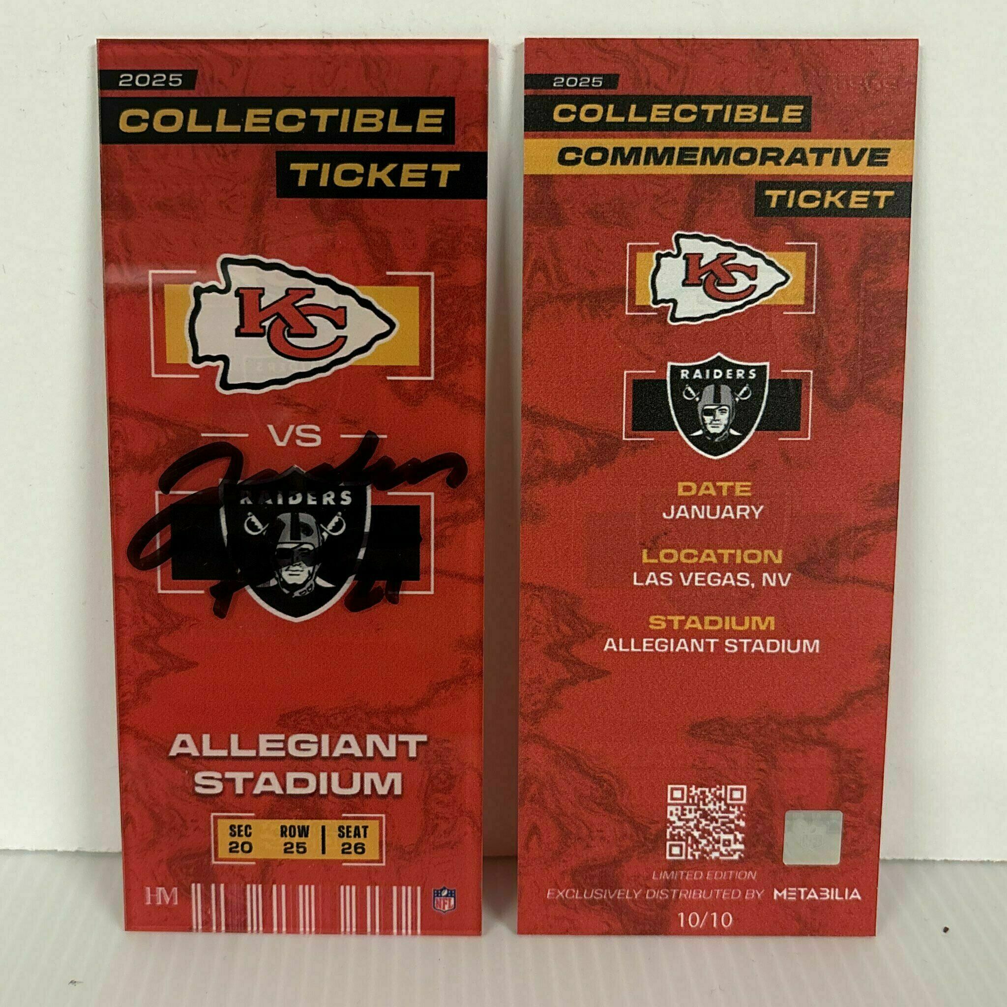 Jaden Hicks Signed Commemorative Ticket - Wk18 vs Raiders