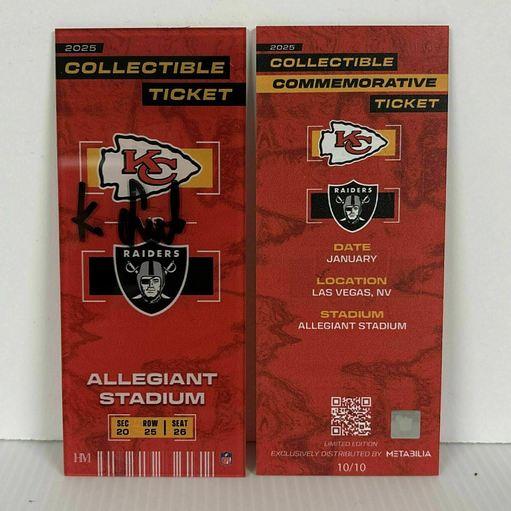 Kingsley Suamataia Signed Commemorative Ticket - Wk18 vs Raiders