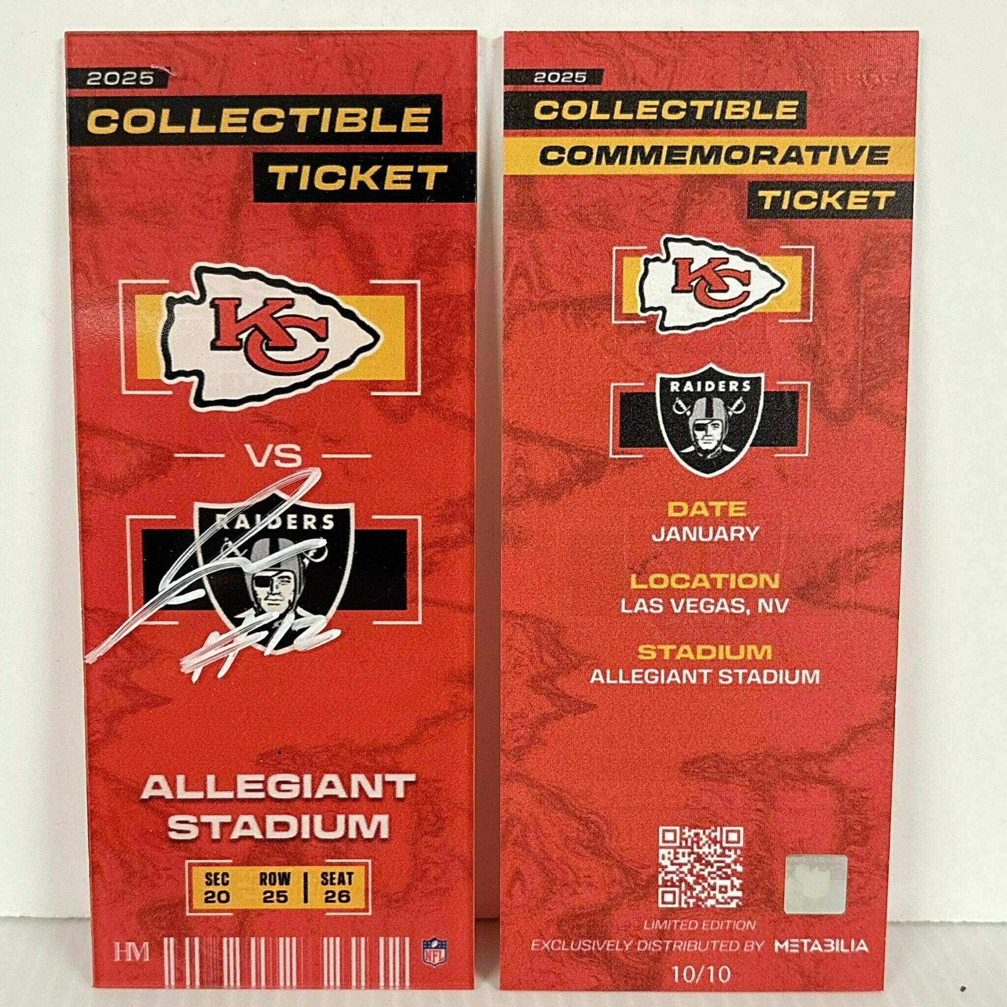 Jared Wiley Signed Commemorative Ticket - Wk18 vs Raiders