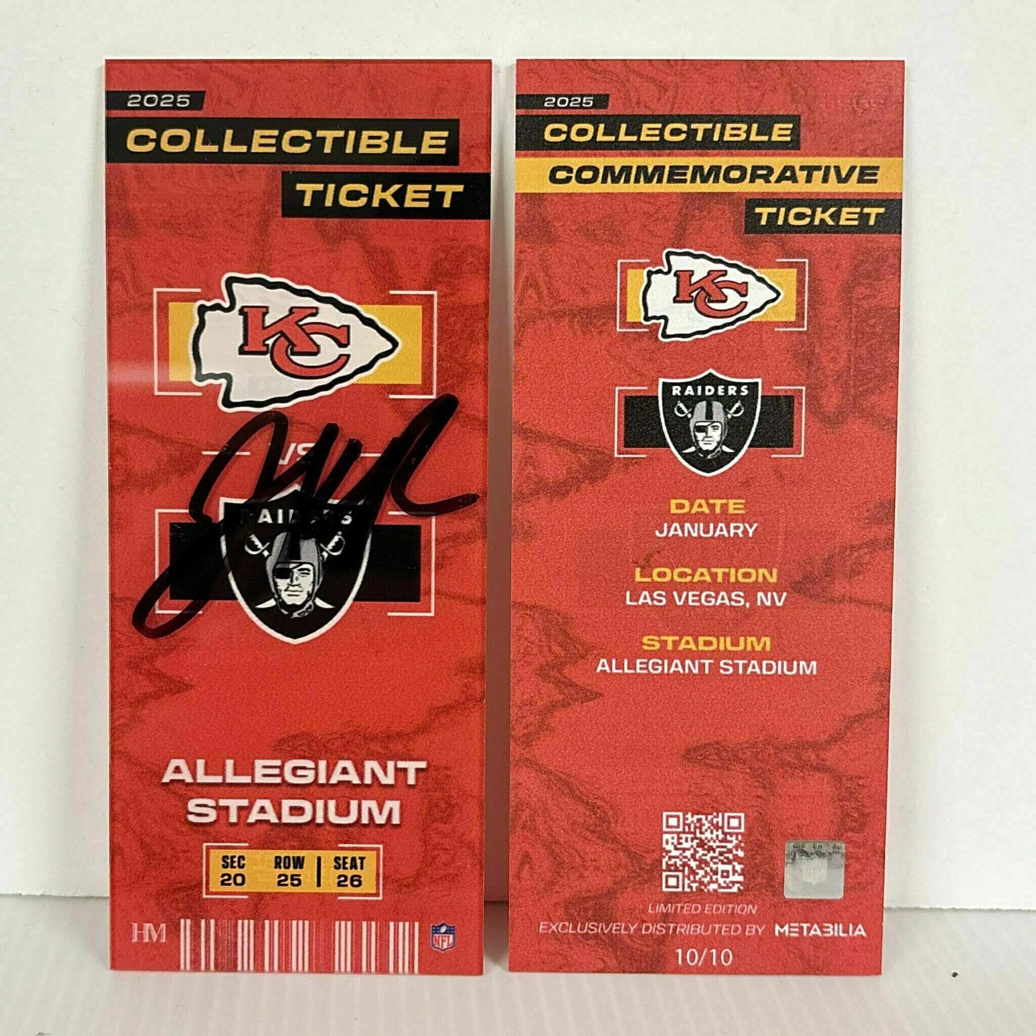 Jalen Royals Signed Commemorative Ticket - Wk18 vs Raiders