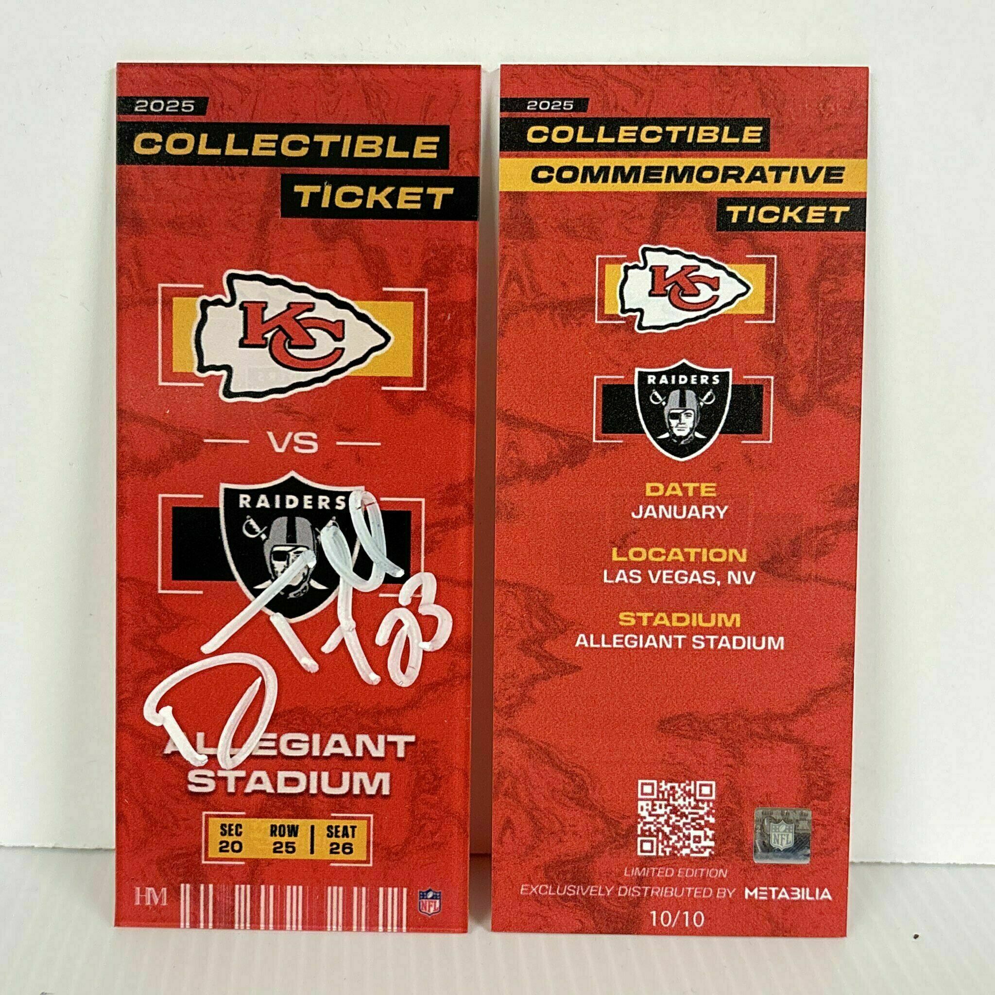 Drue Tranquill Signed Commemorative Ticket - Wk18 vs Raiders