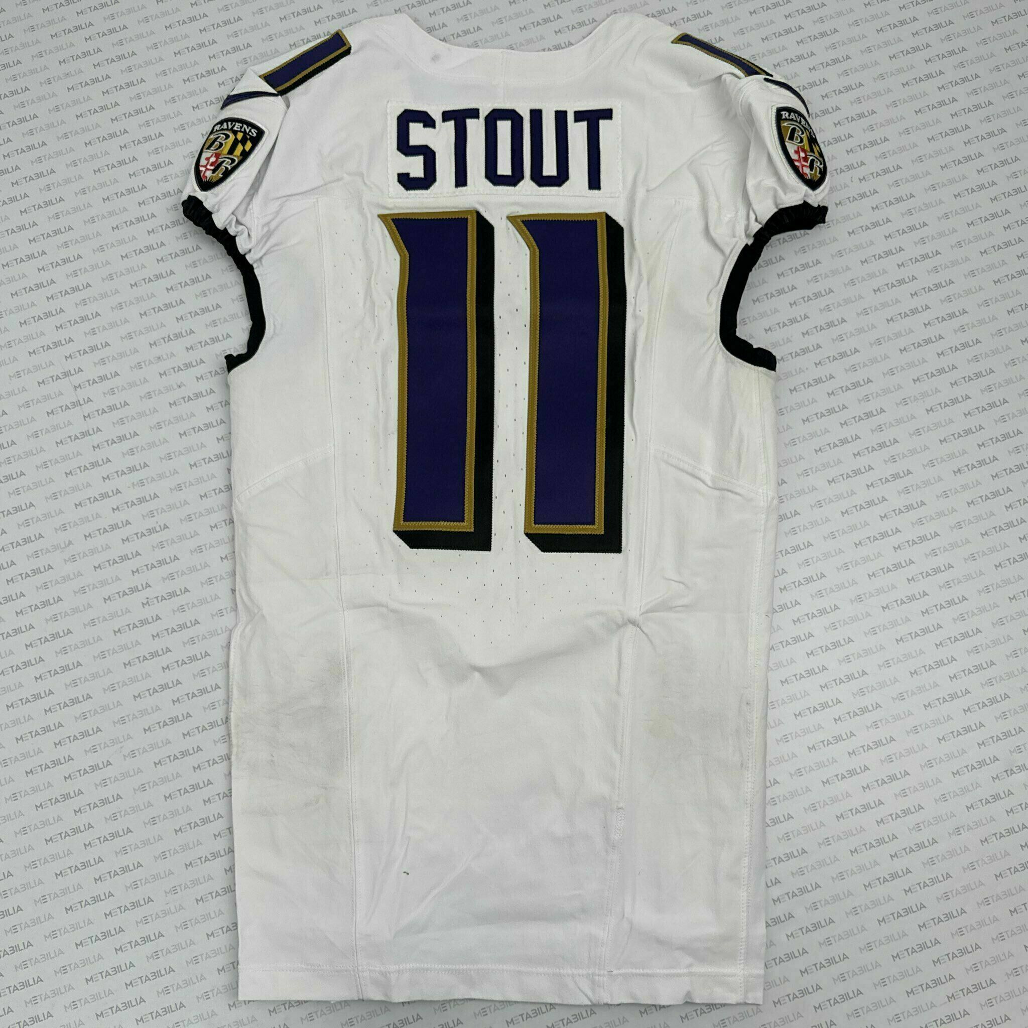 Jordan Stout Game-Worn Jersey vs Vikings