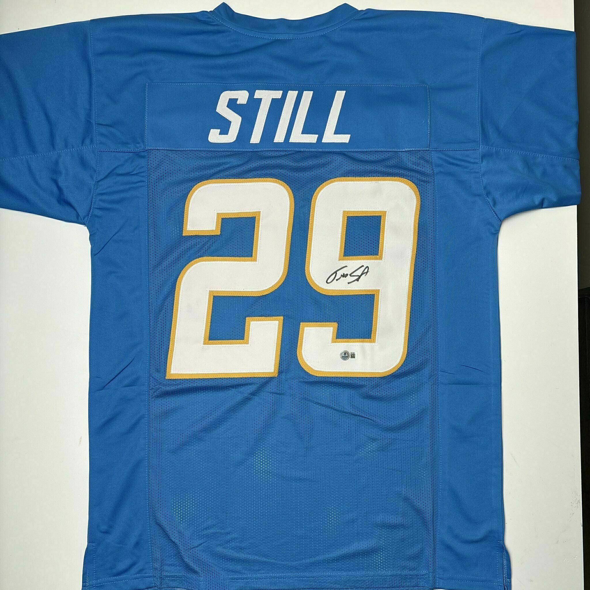 Tarheeb Still Signed Powder Blue Custom Jersey