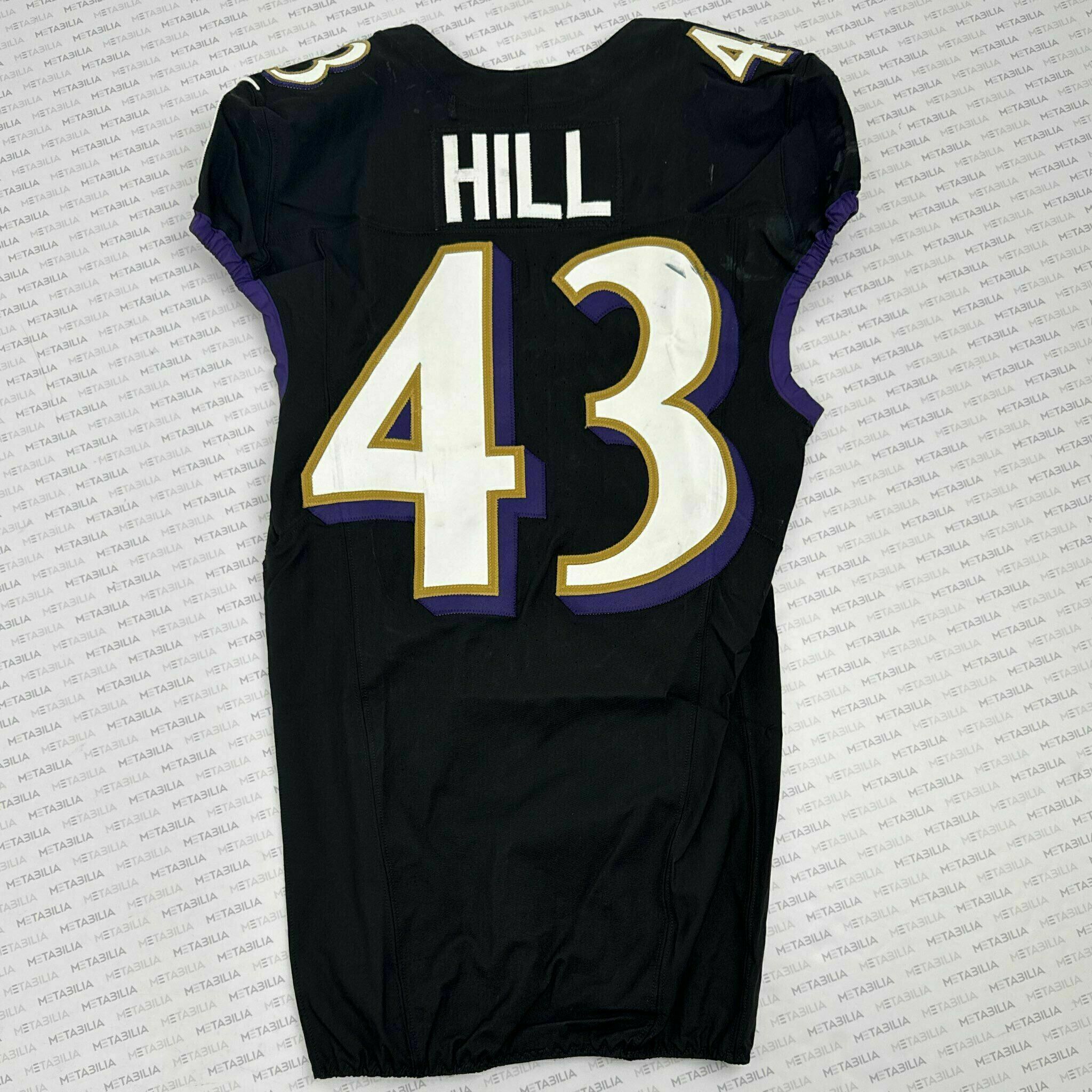 #43 Justice Hills Game-Worn Jersey vs Bears