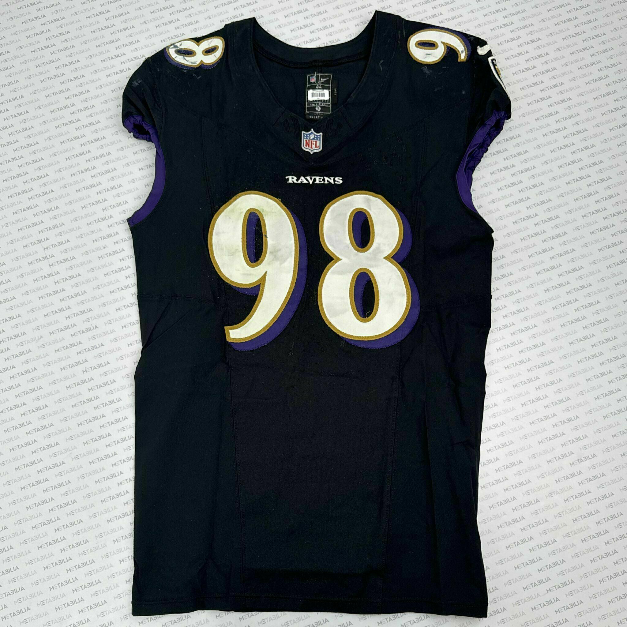 #98 Travis Jones Game-Worn Jersey vs Bears