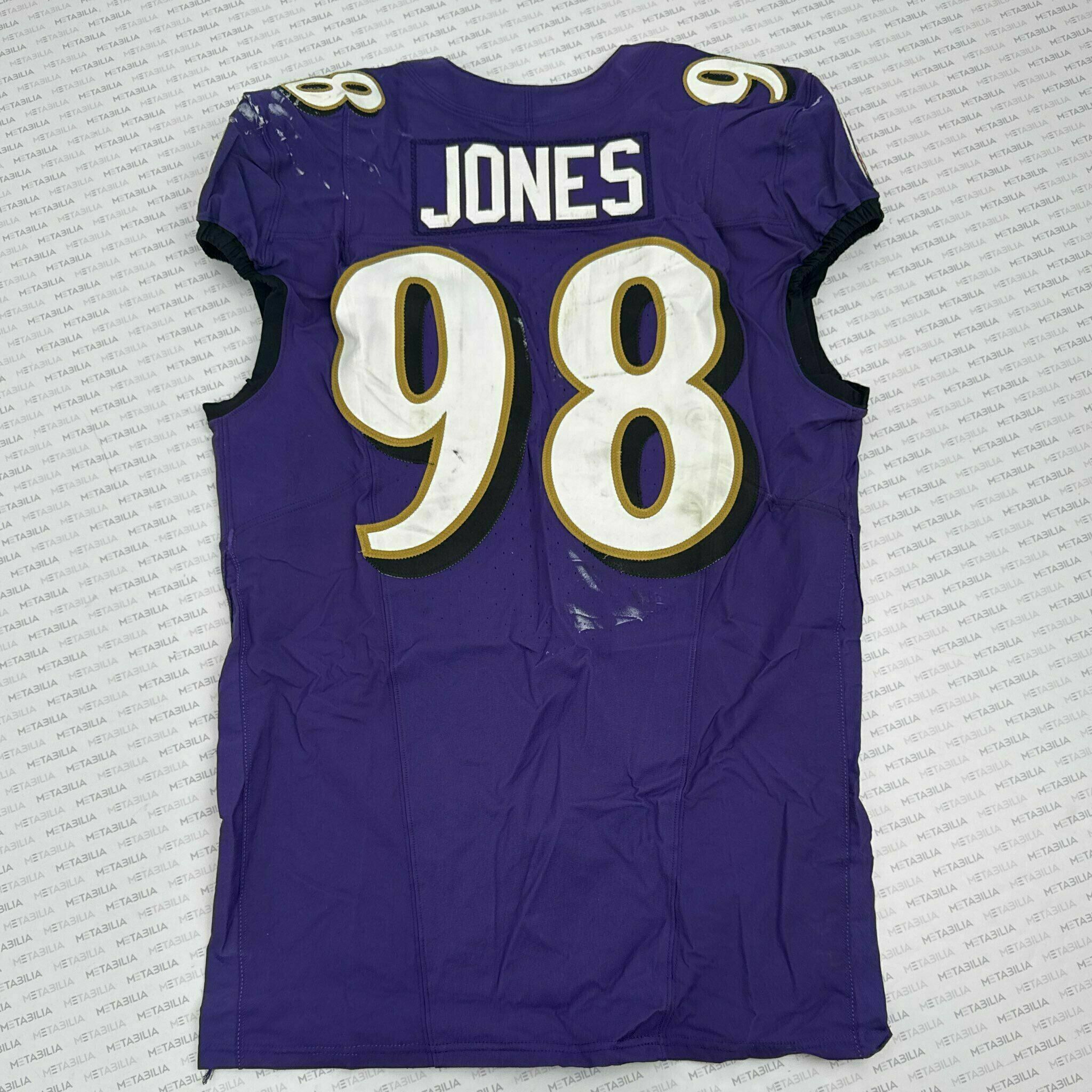 #98 Travis Jones Game-Worn Jersey vs Bengals