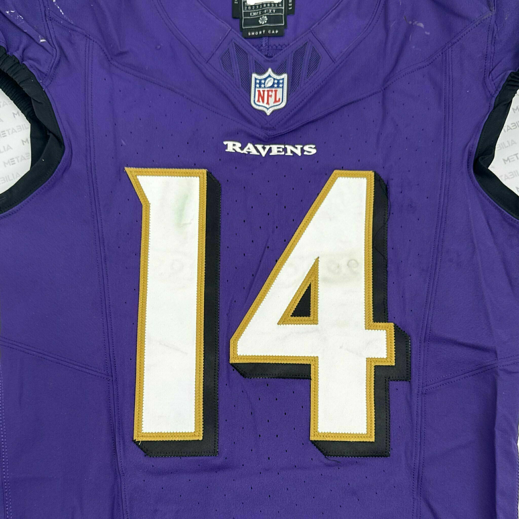 #14 Kyle Hamilton Game-Worn Jersey vs Bengals