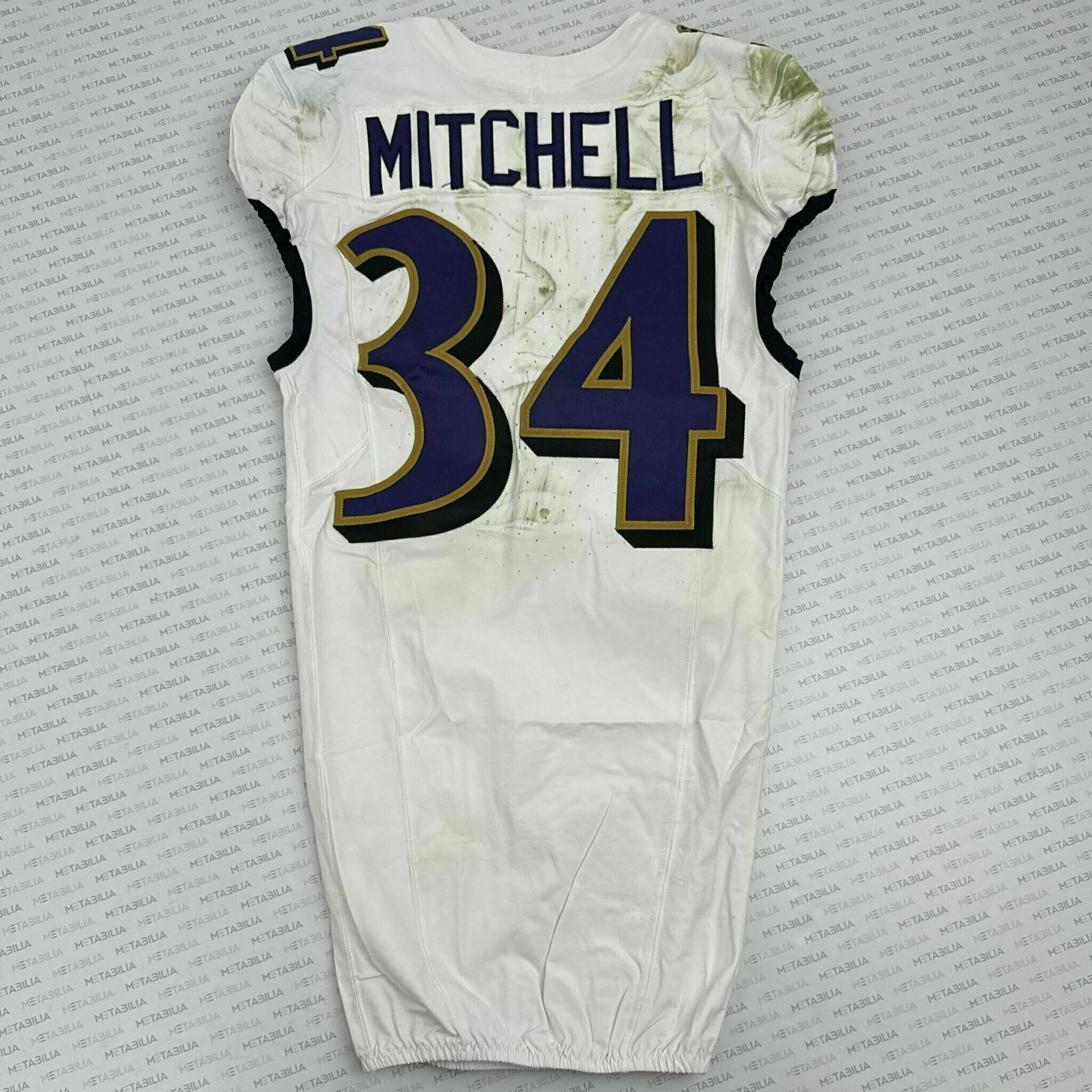 #34 Keaton Mitchell Game-Worn Jersey vs Dolphins