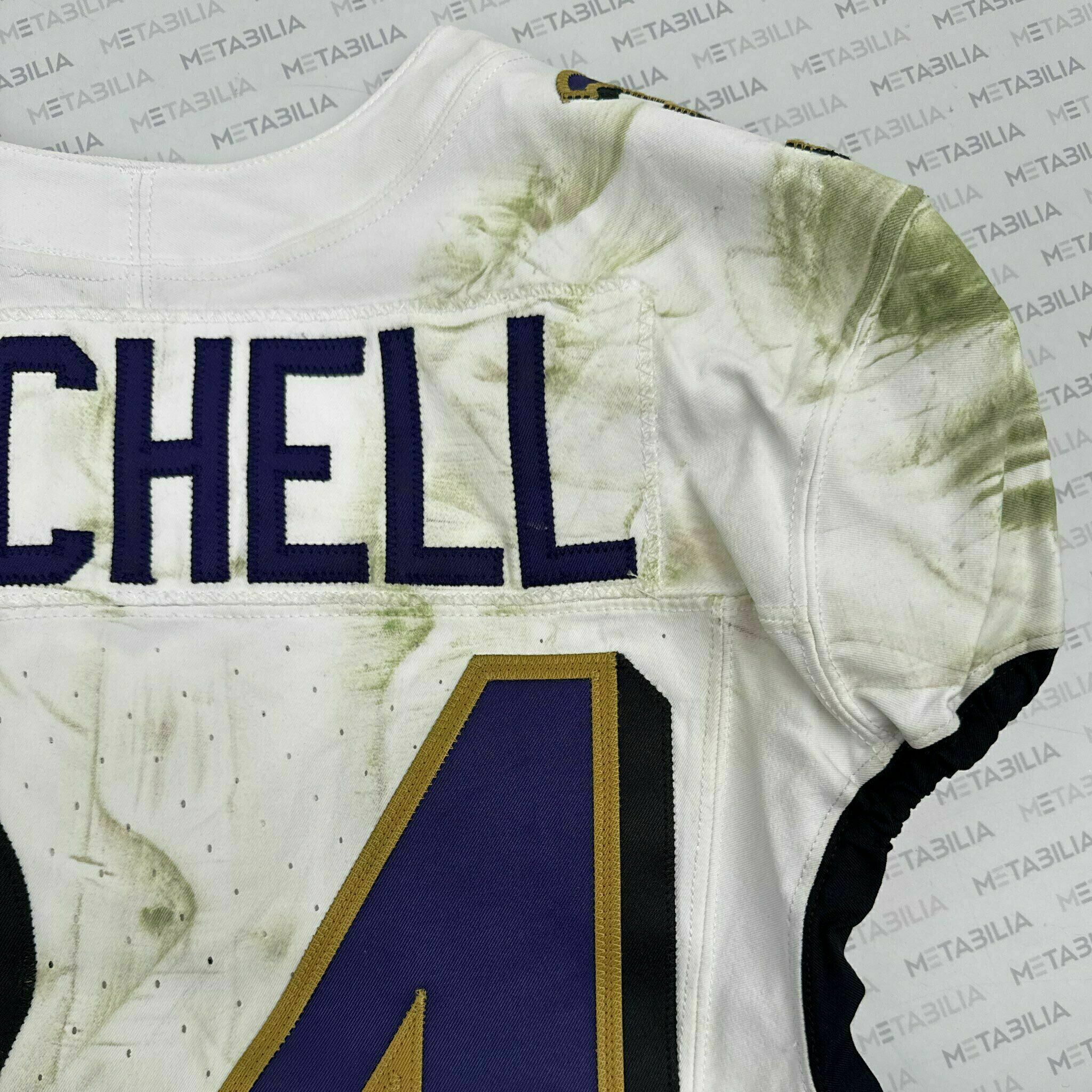 #34 Keaton Mitchell Game-Worn Jersey vs Dolphins