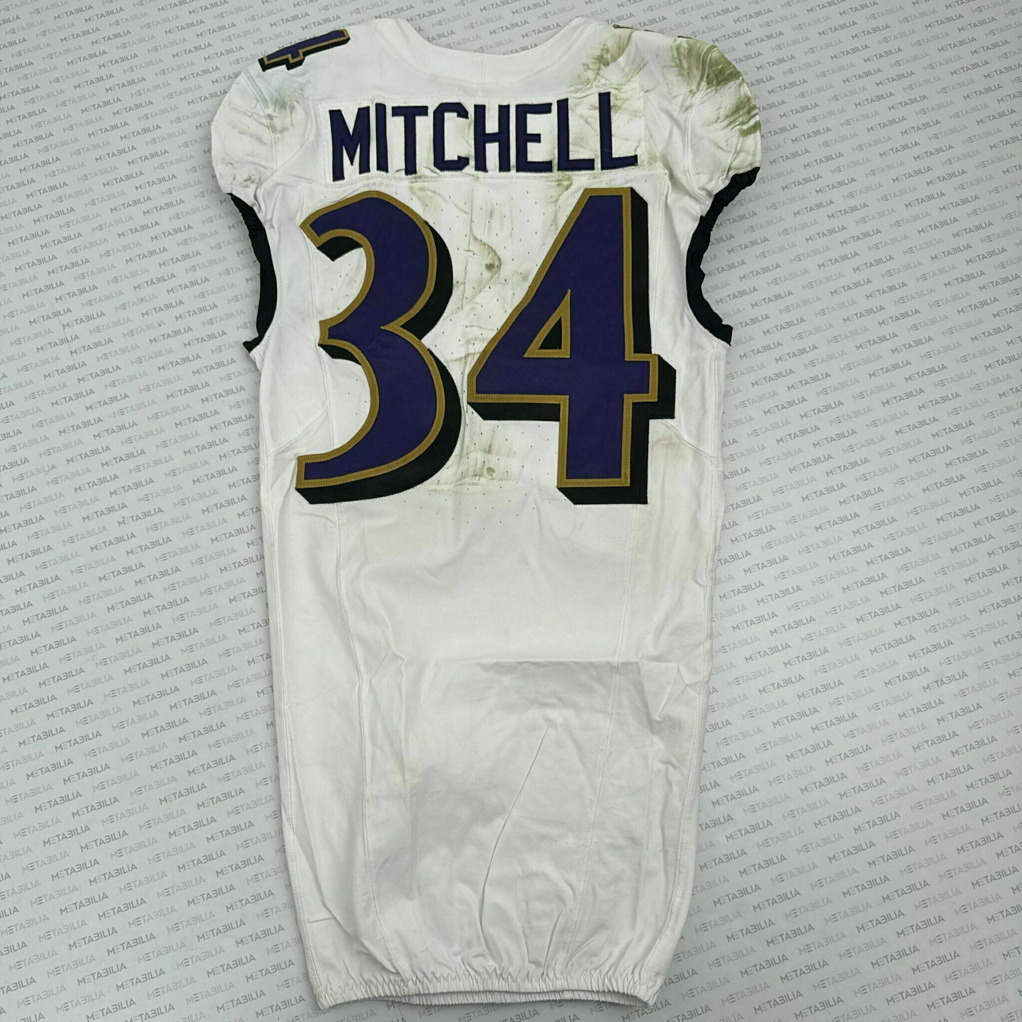 #34 Keaton Mitchell Game-Worn Jersey vs Dolphins