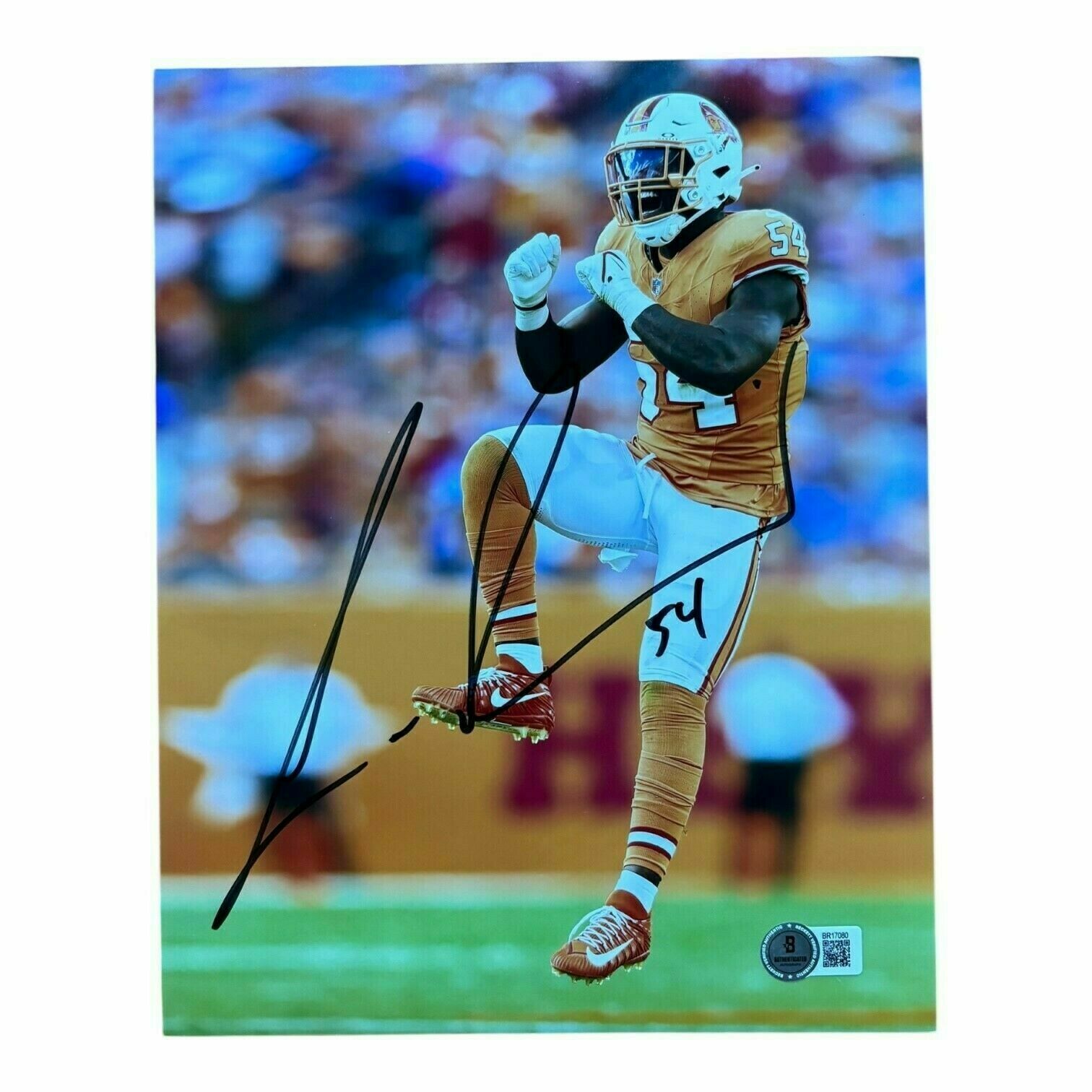 Lavonte David Autographed 8x10 Photo - Creamsicle Game - Beckett QR