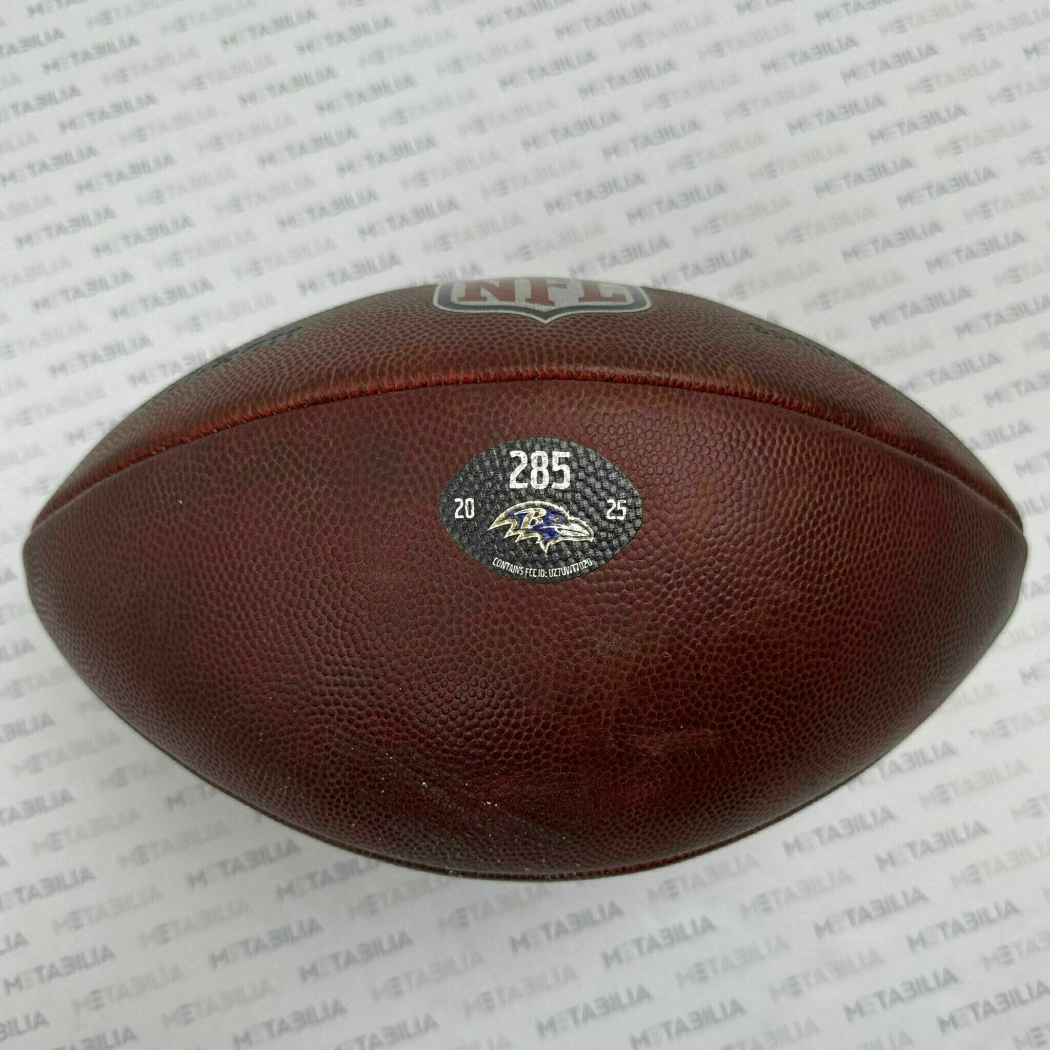 Ravens Game-Used Ball #285 vs Jets