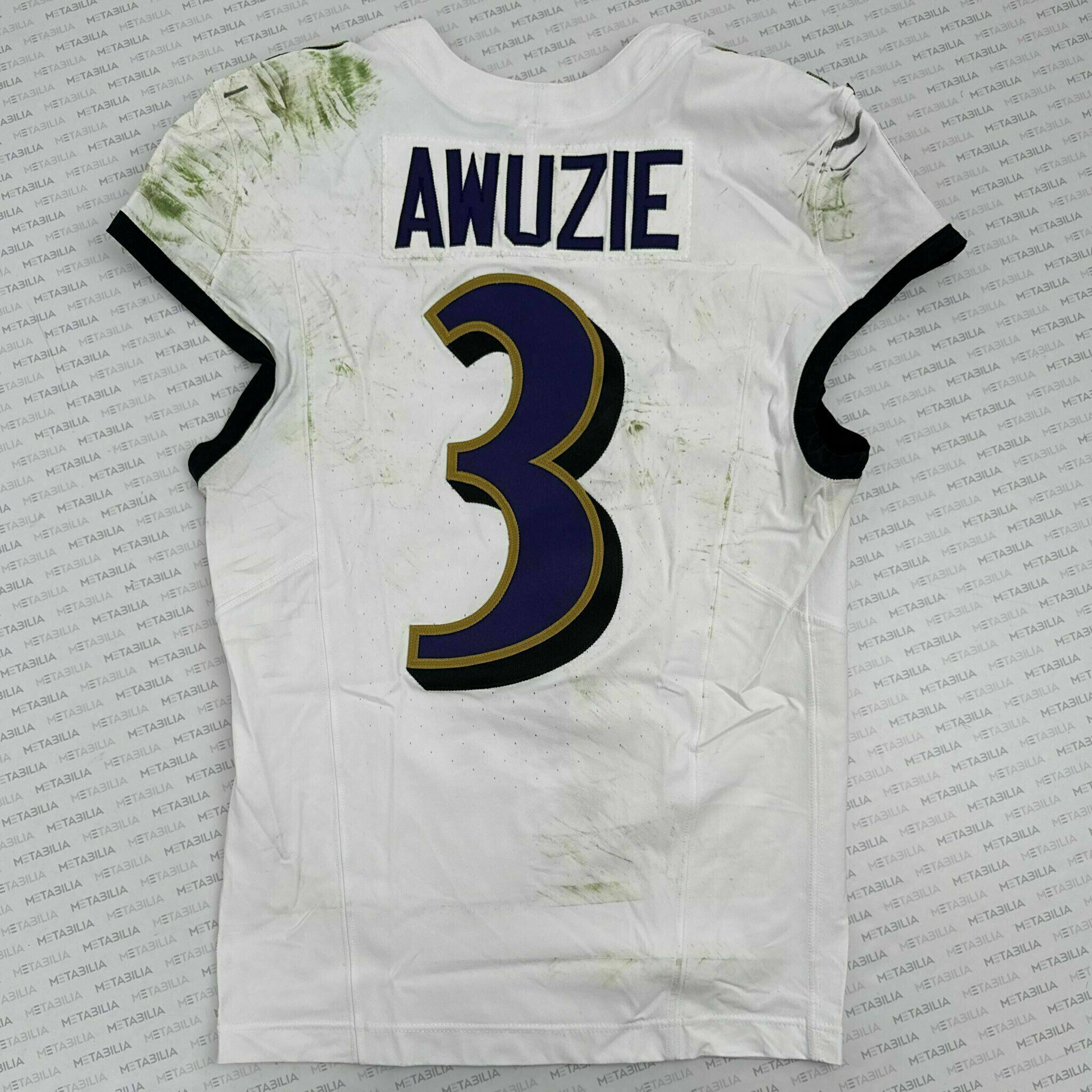 #3 Chidobe Awuzie Game-Worn Jersey vs Browns