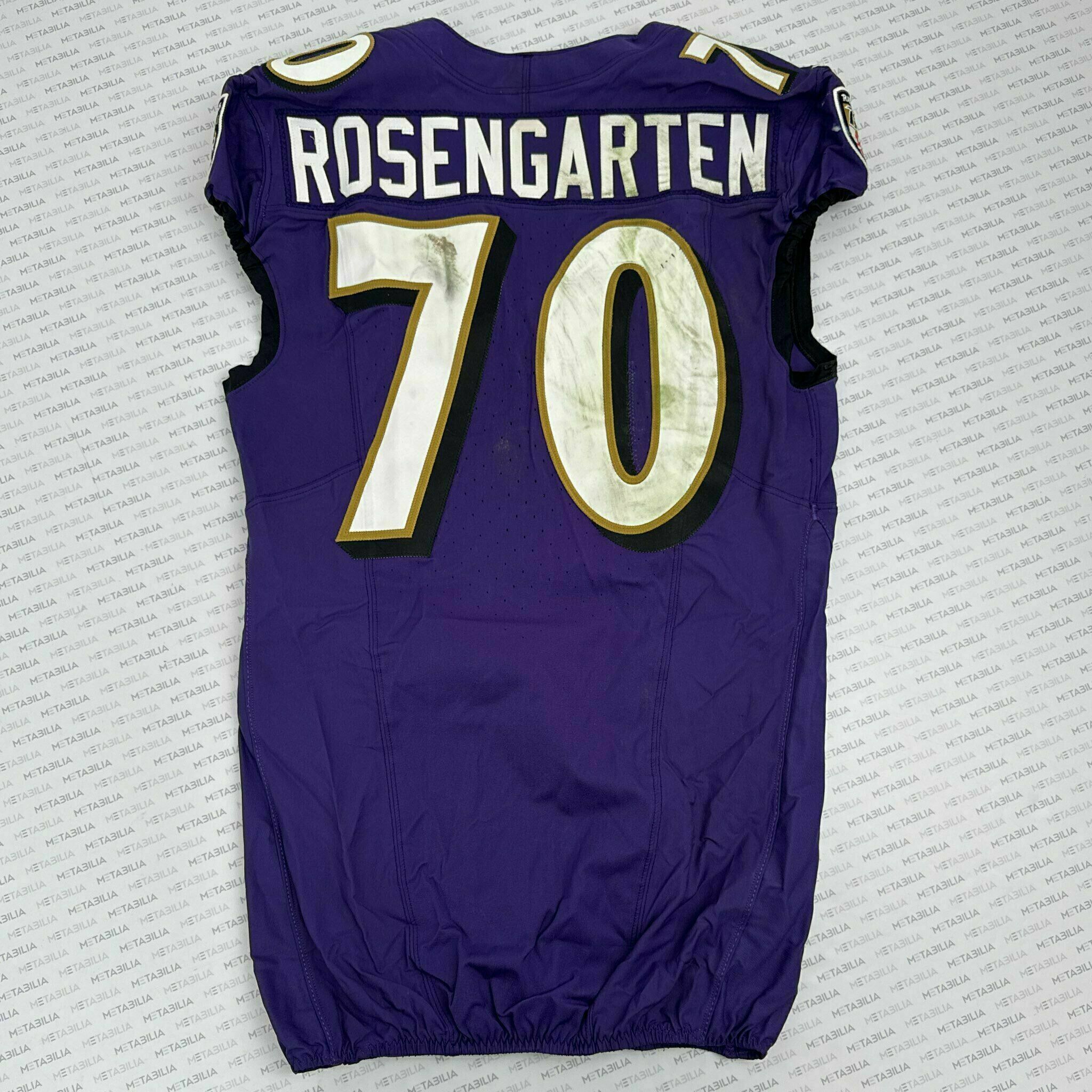 #70 Roger Rosengarten Game-Worn Jersey vs Jets