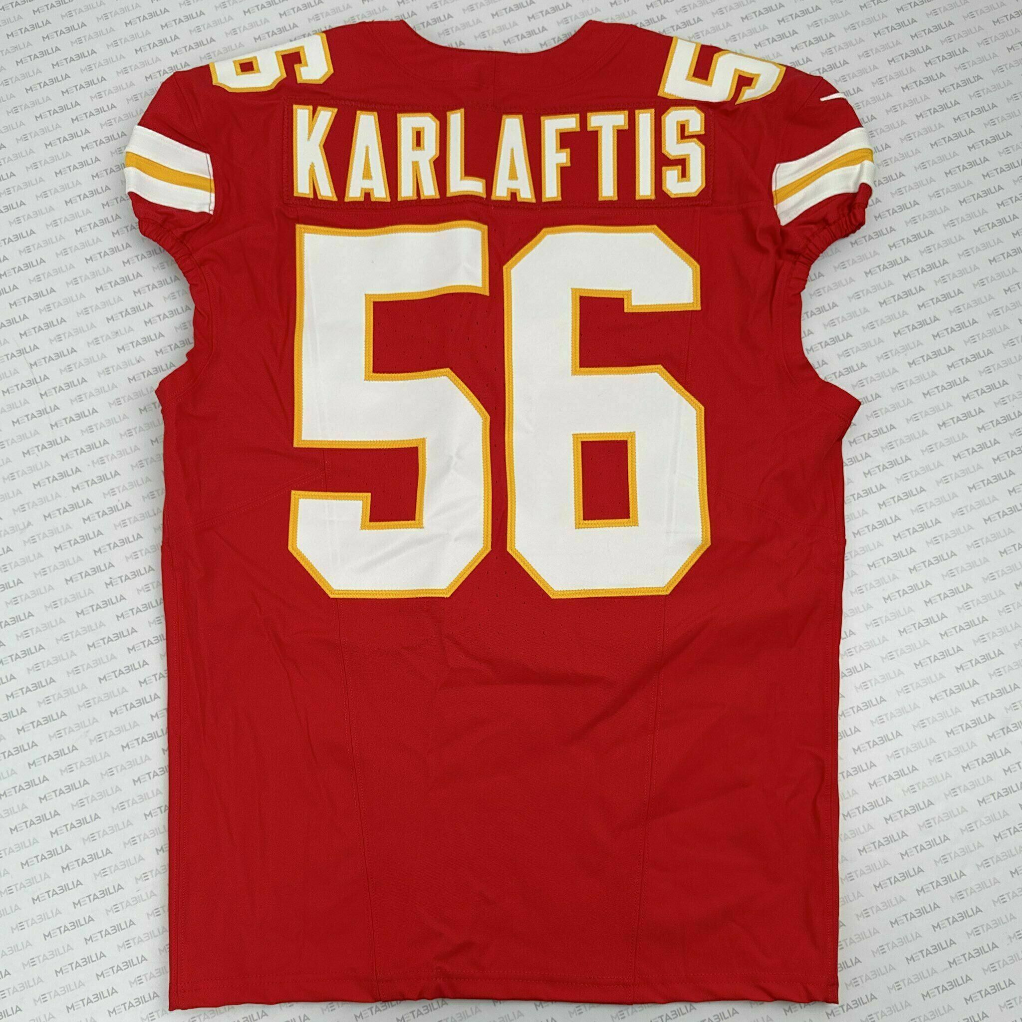 #56 KARLAFTIS Game-Issued Jersey vs DEN