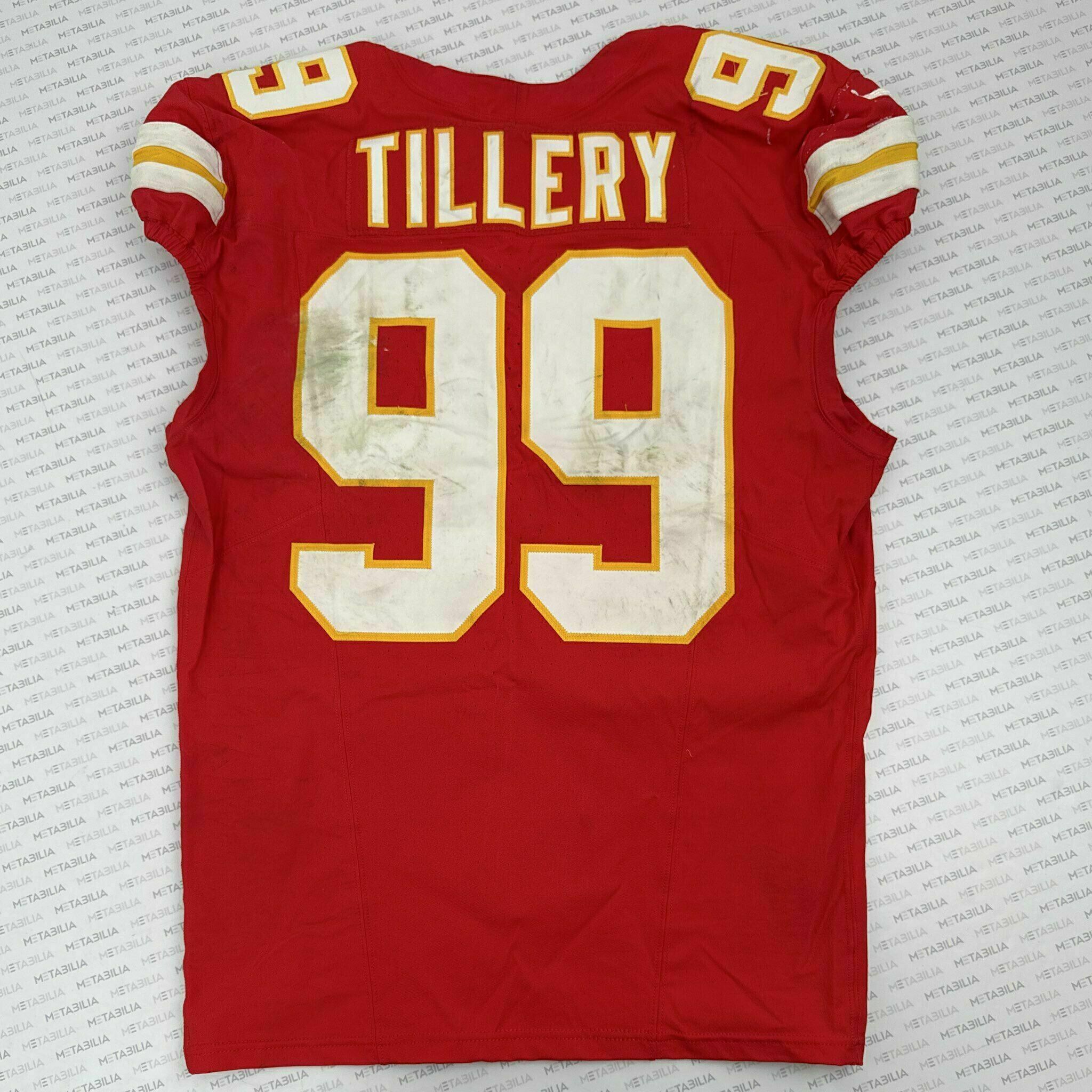#99 Jerry Tillery Game-Worn Jersey vs DEN w/ holiday patch