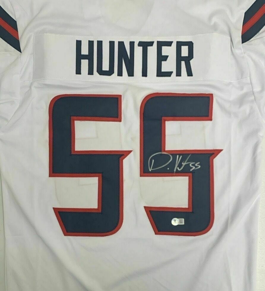 Hunter Signed White Custom Jersey