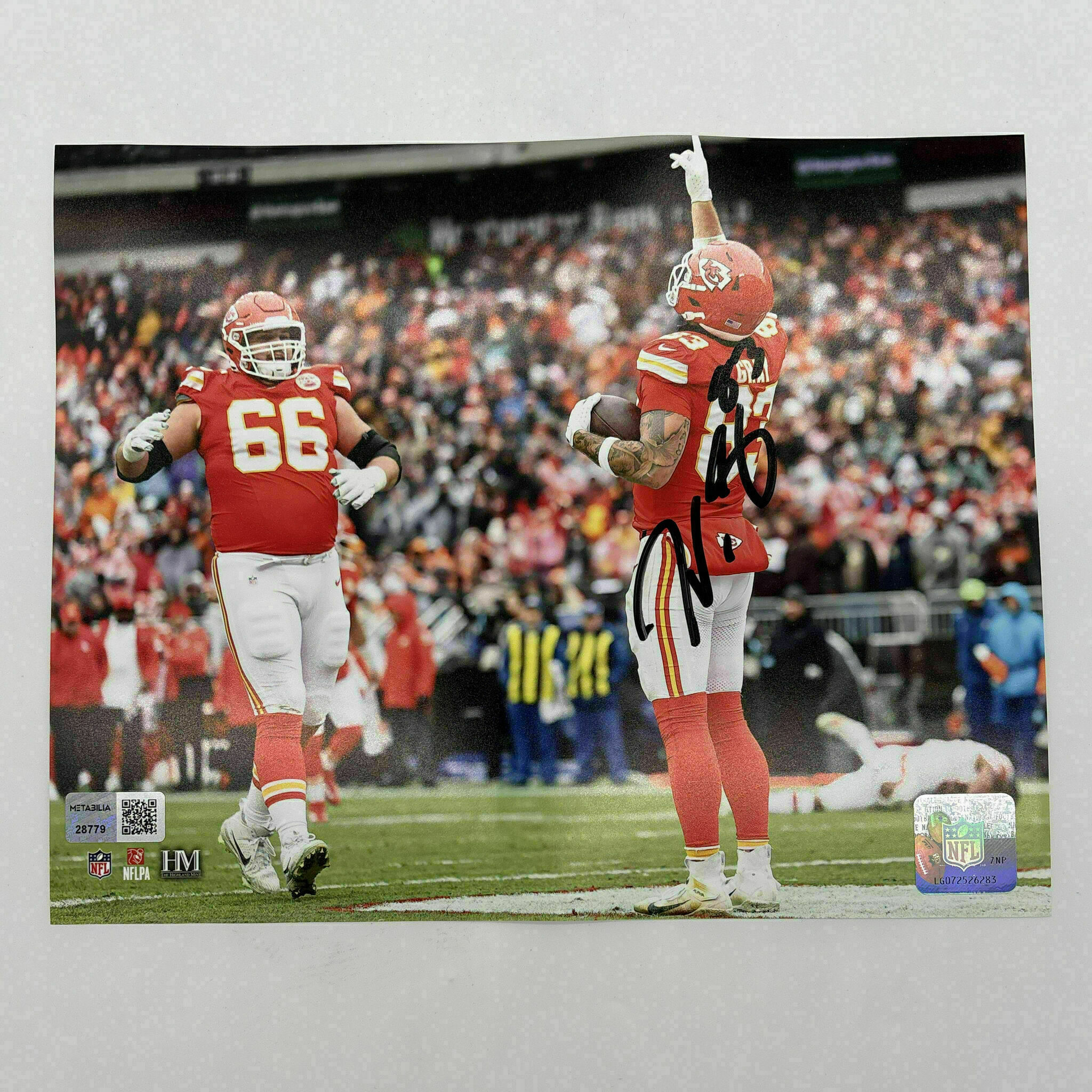 Gray Signed 8x10 Photo Pointing Up