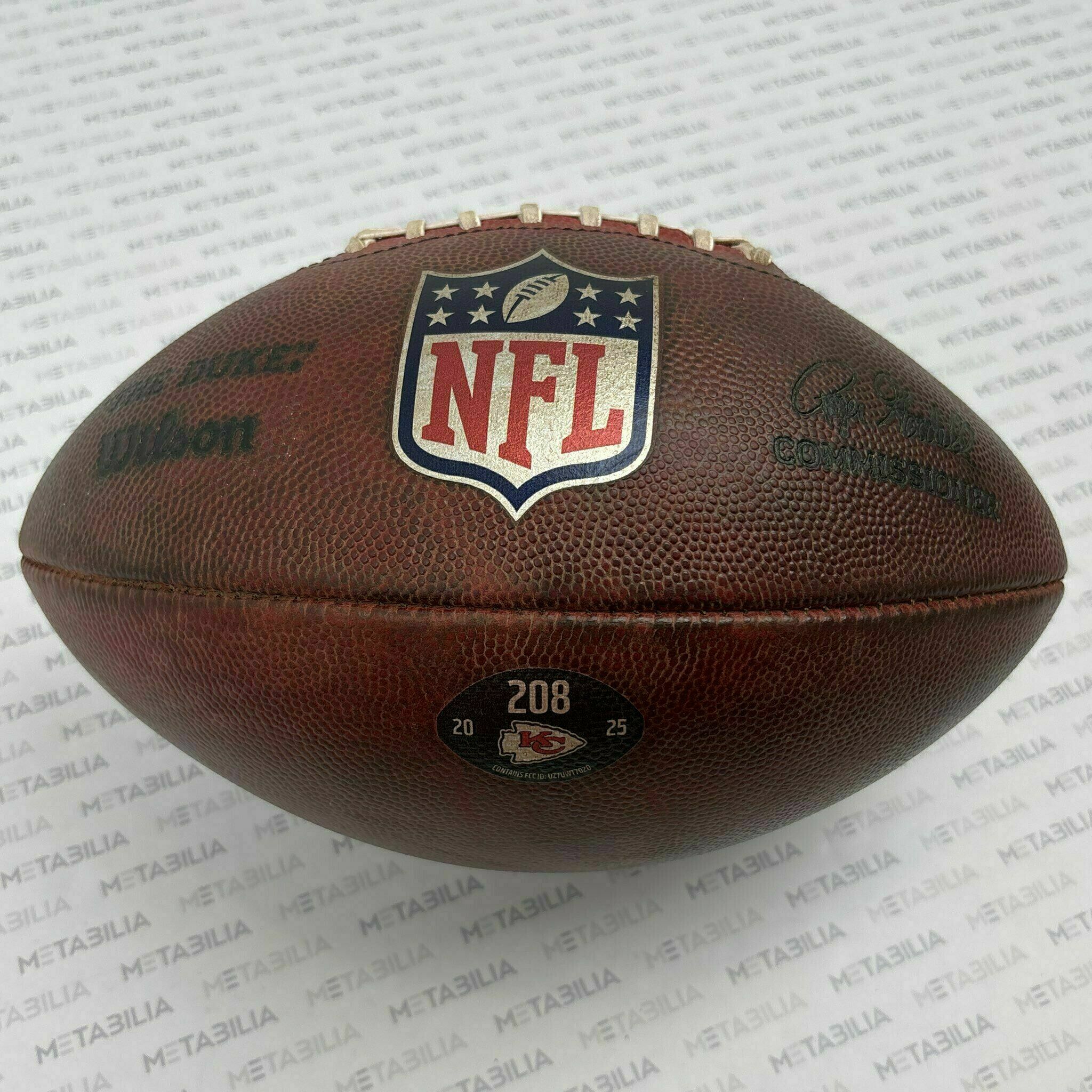 Chiefs Game-Used Ball #208 vs Texans