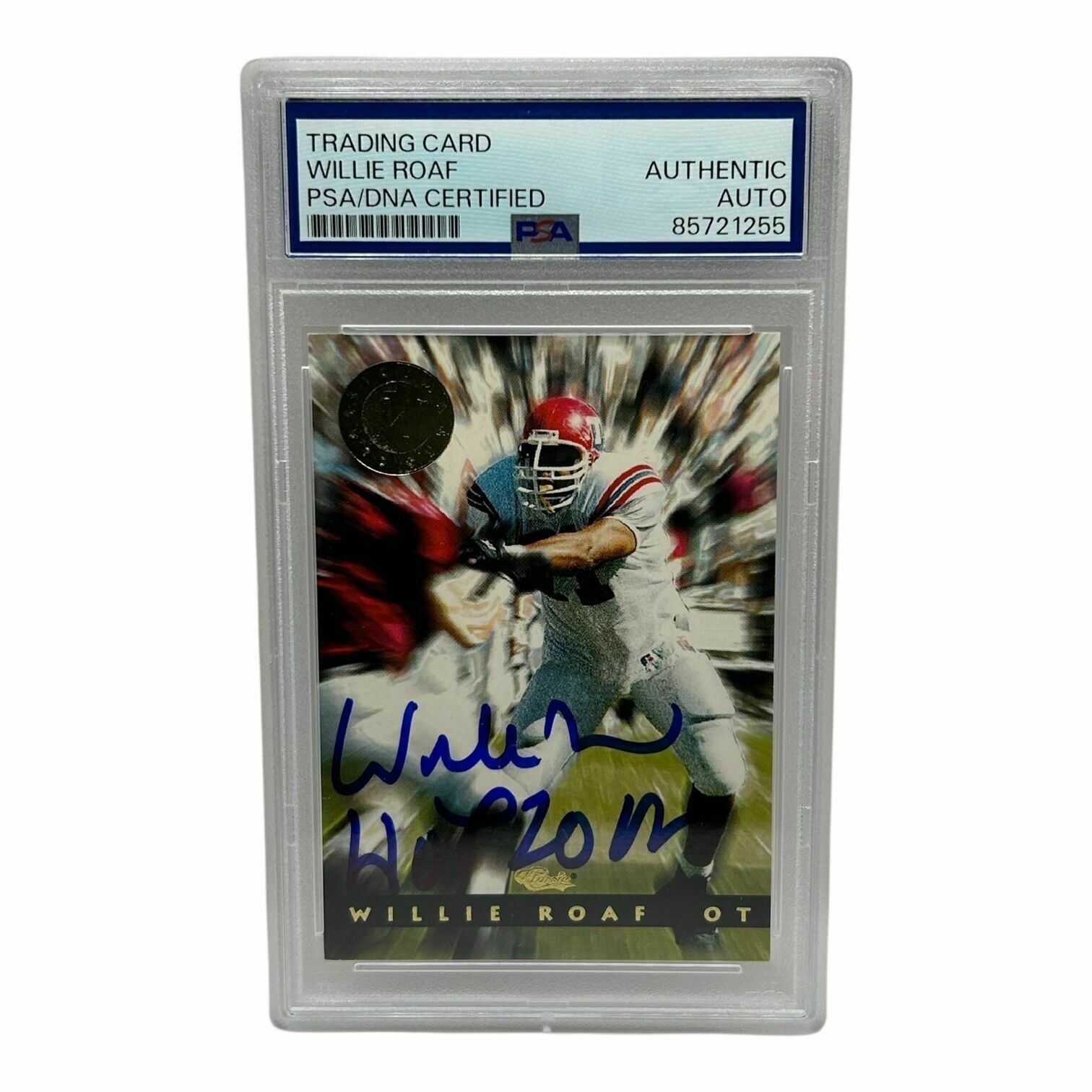 Willie Roaf 1993 Classic Football On-Card Autograph Trading Card with 'HOF 2012' - PSA Authentic
