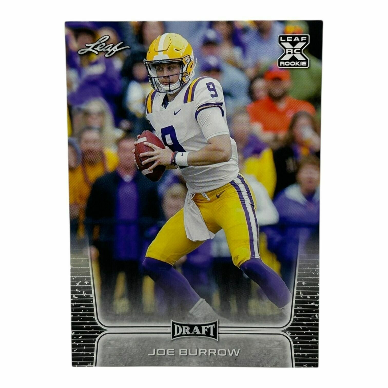 Joe Burrow 2019 Leaf Draft Football Rookie Trading Card