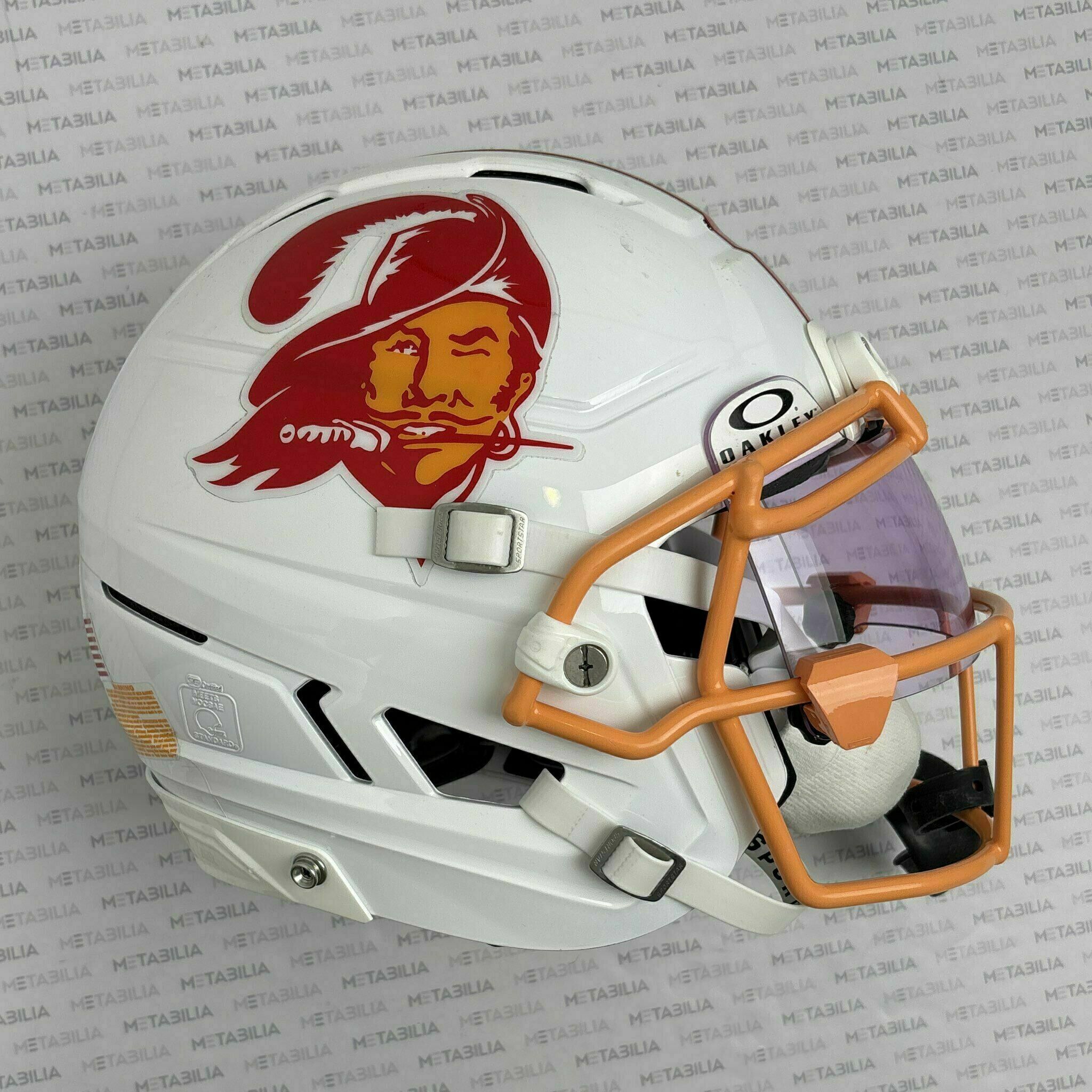 #17 Sterling Shepard Game-Worn 1976 Throwback Helmet vs Jets & Falcons