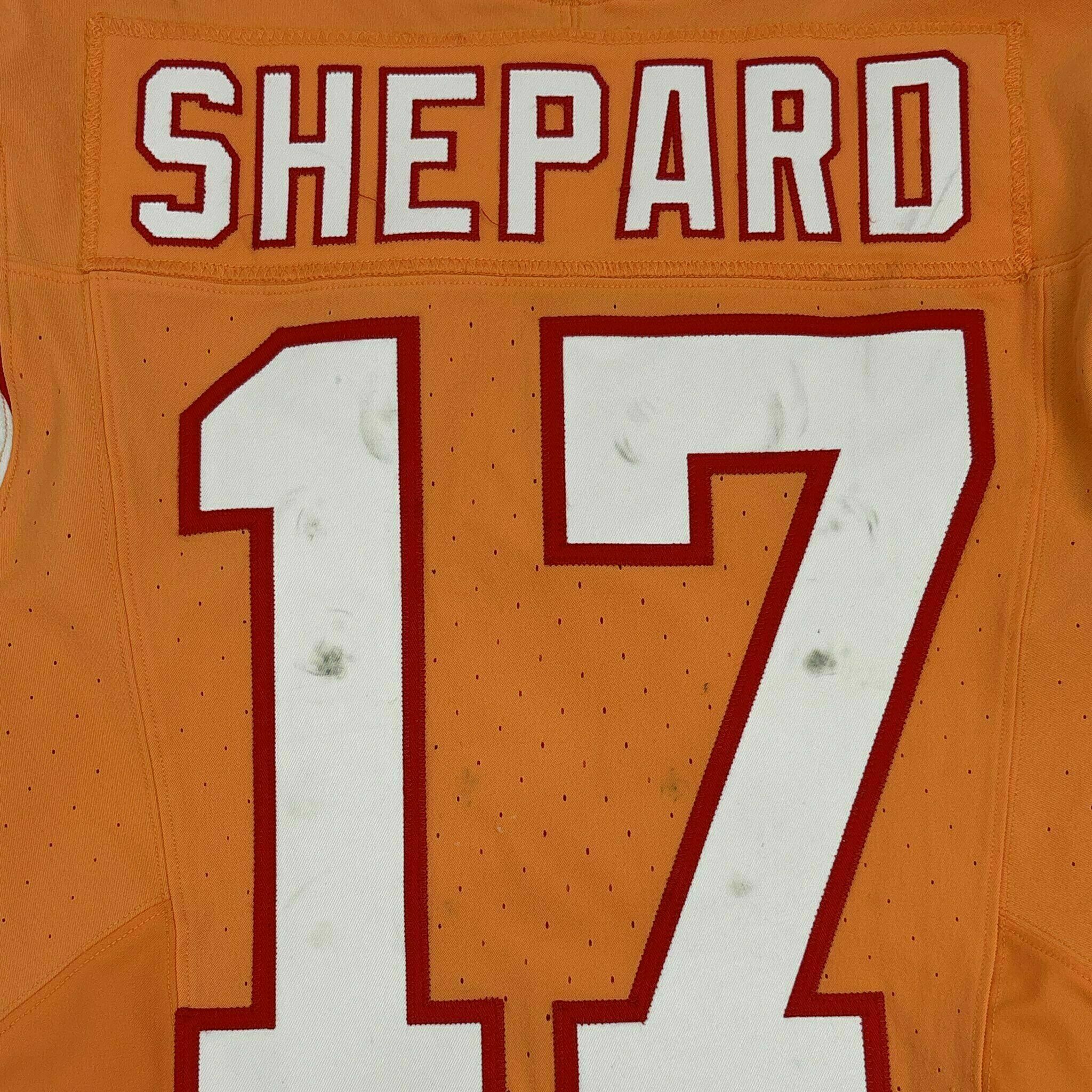 #17 Sterling Shepard Creamsicle Game-Worn Jersey vs Falcons