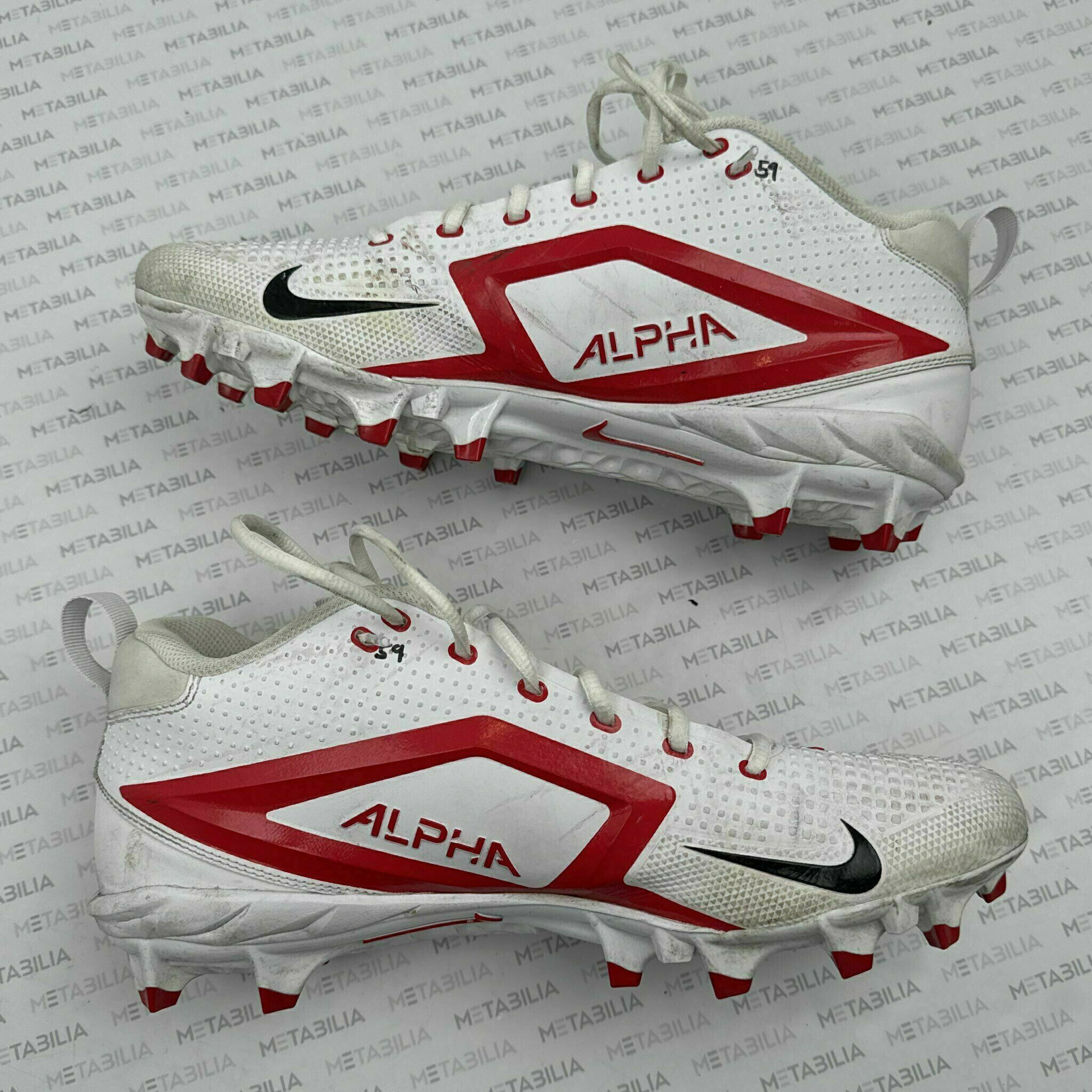 #59 Cooper McDonald Game-Worn Cleats vs Raiders