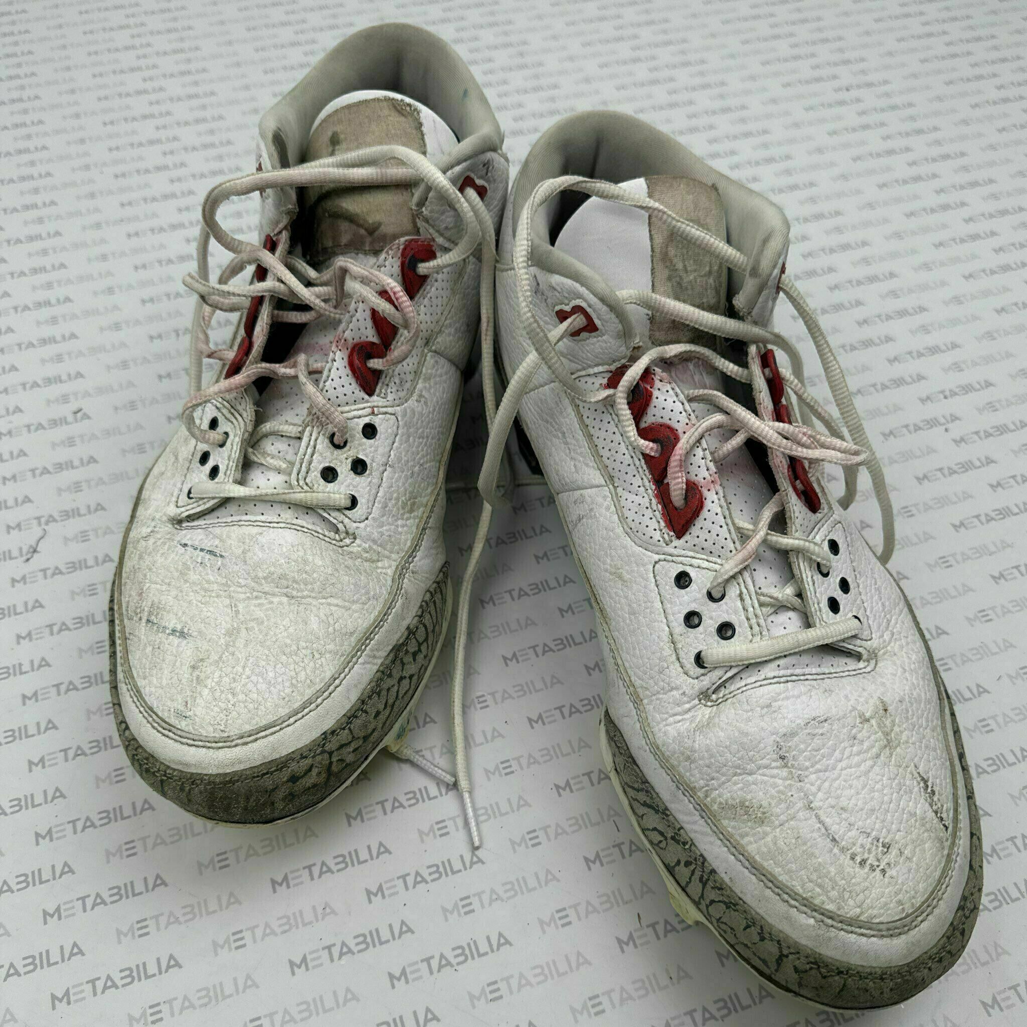 #71 Josh Simmons Game-Worn Cleats vs Raiders