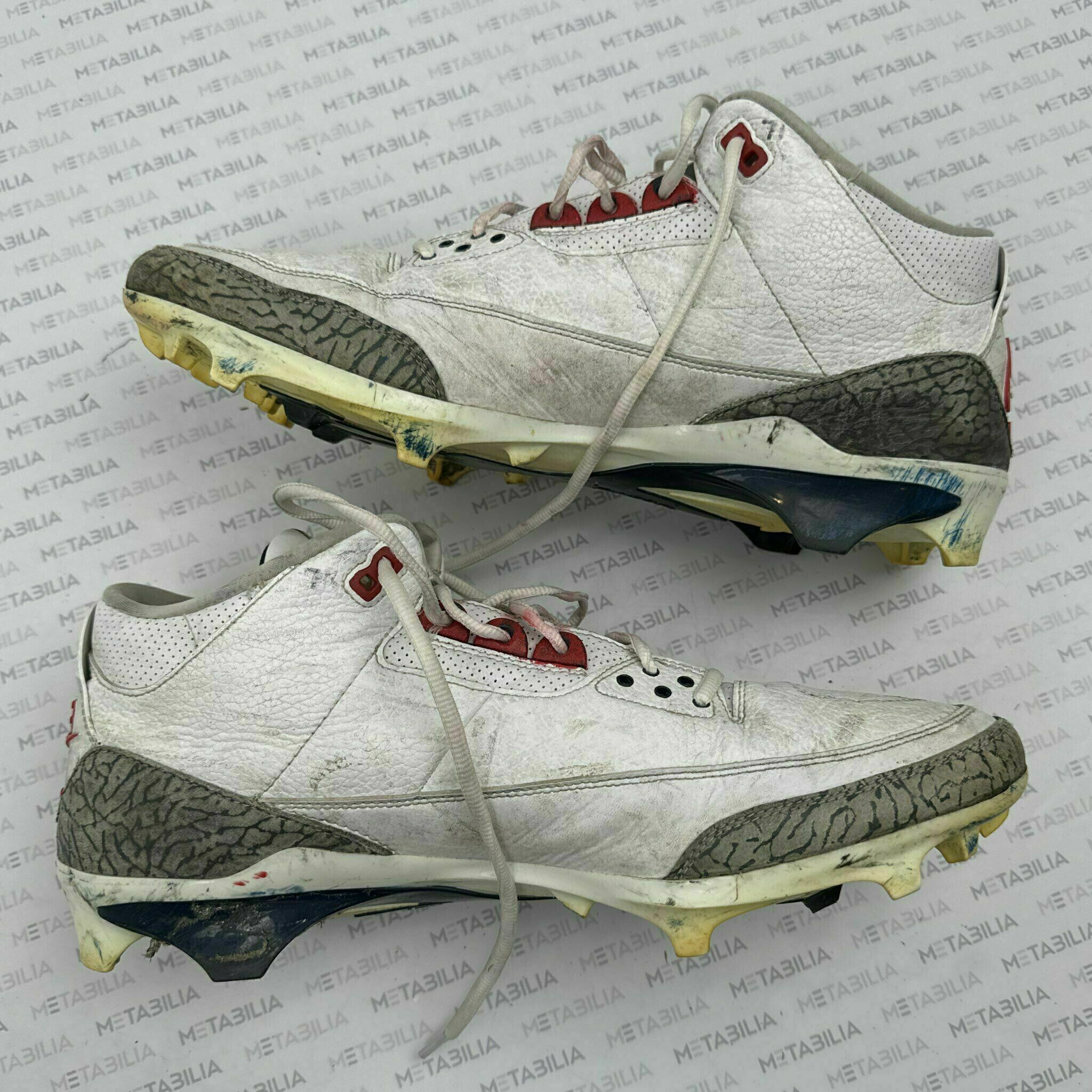 #71 Josh Simmons Game-Worn Cleats vs Raiders