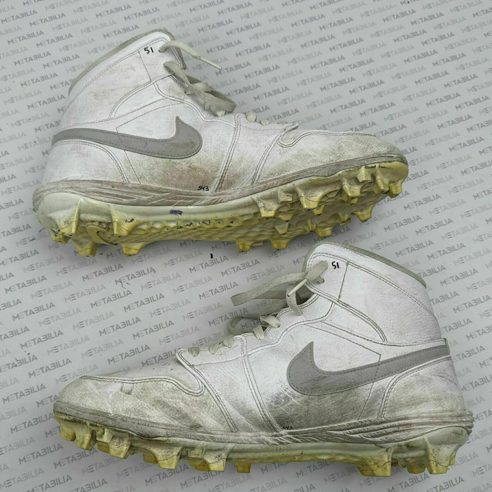 #51 Mike Danna Game-Worn Cleats vs Raiders